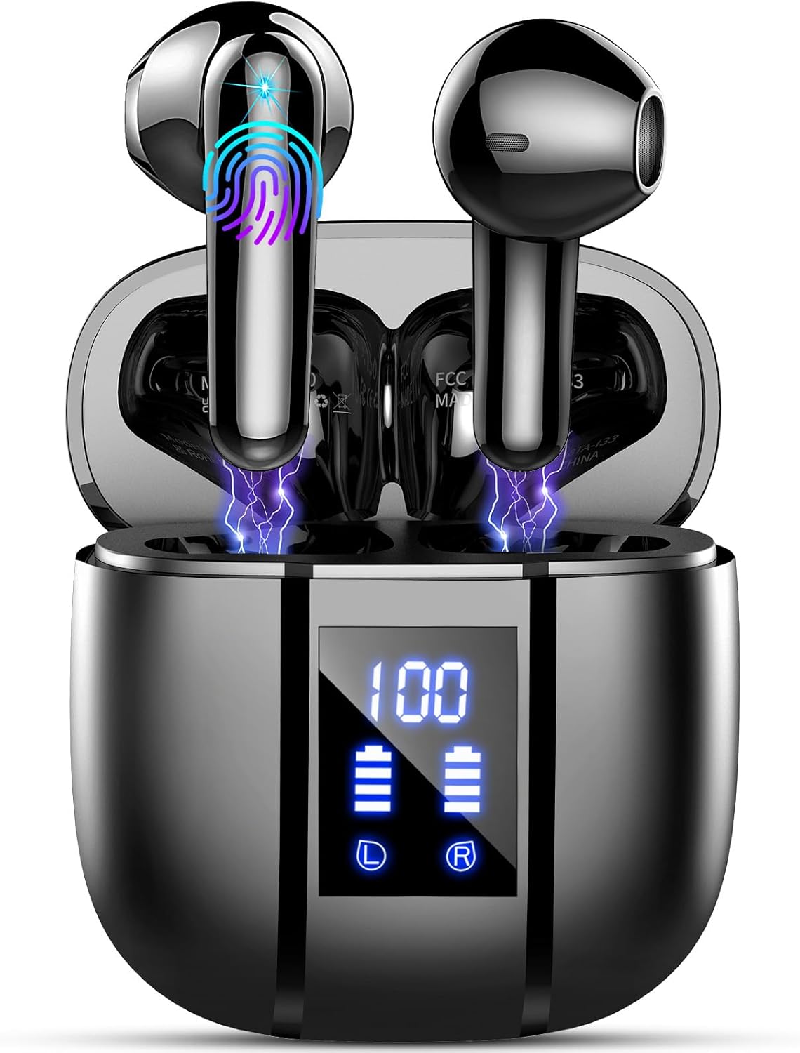 Auriculares Inalambricos Bluetooth, Auriculares Bluetooth 5.3, 48H Estéreo HiFi