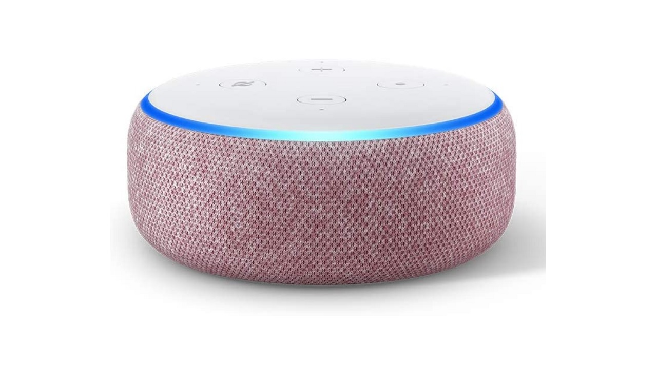 Echo Dot (3.ª generación) - Altavoz inteligente con Alexa, tela de color malva