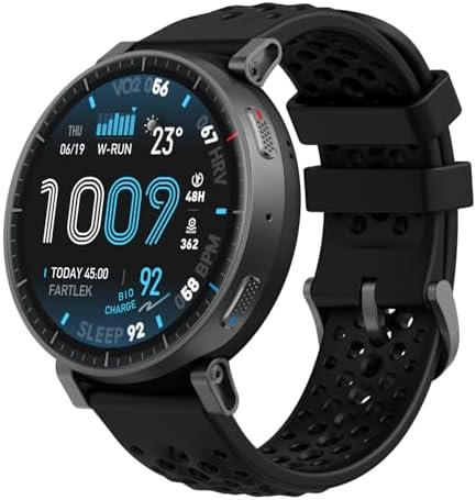 Imagen de Amazfit Active MAX Reloj Inteligente 48mm, Pantalla AMOLED 1.5", Batería hasta 25 Días, Mapas, NFC, GPS, 170+ Deportes, Resistente al Agua, Ritmo Cardíaco y Sueño, Smartwatch para Android iPhone