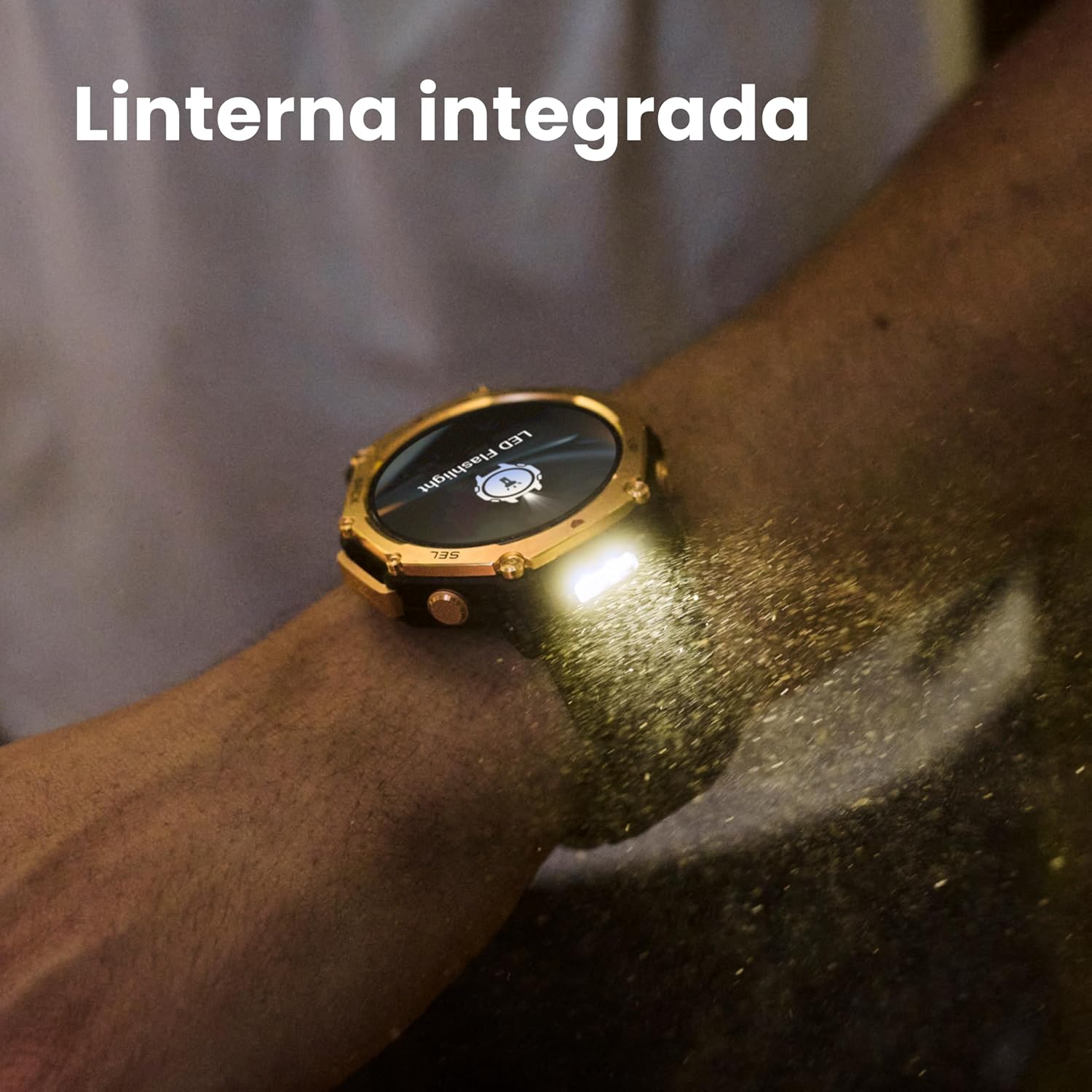 Imagen de Amazfit T-Rex 3 Pro Reloj Inteligente Deportivo para Hombre, Pantalla AMOLED de Zafiro, Bisel de Titanio, GPS de Banda Dual, Mapas Sin Conexión, Linterna Incorporada, para Android iPhone