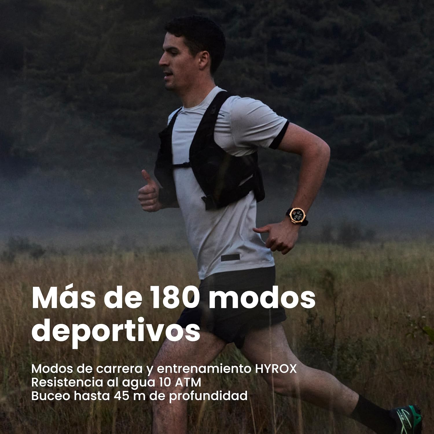 Imagen de Amazfit T-Rex 3 Pro Reloj Inteligente Deportivo para Hombre, Pantalla AMOLED de Zafiro, Bisel de Titanio, GPS de Banda Dual, Mapas Sin Conexión, Linterna Incorporada, para Android iPhone