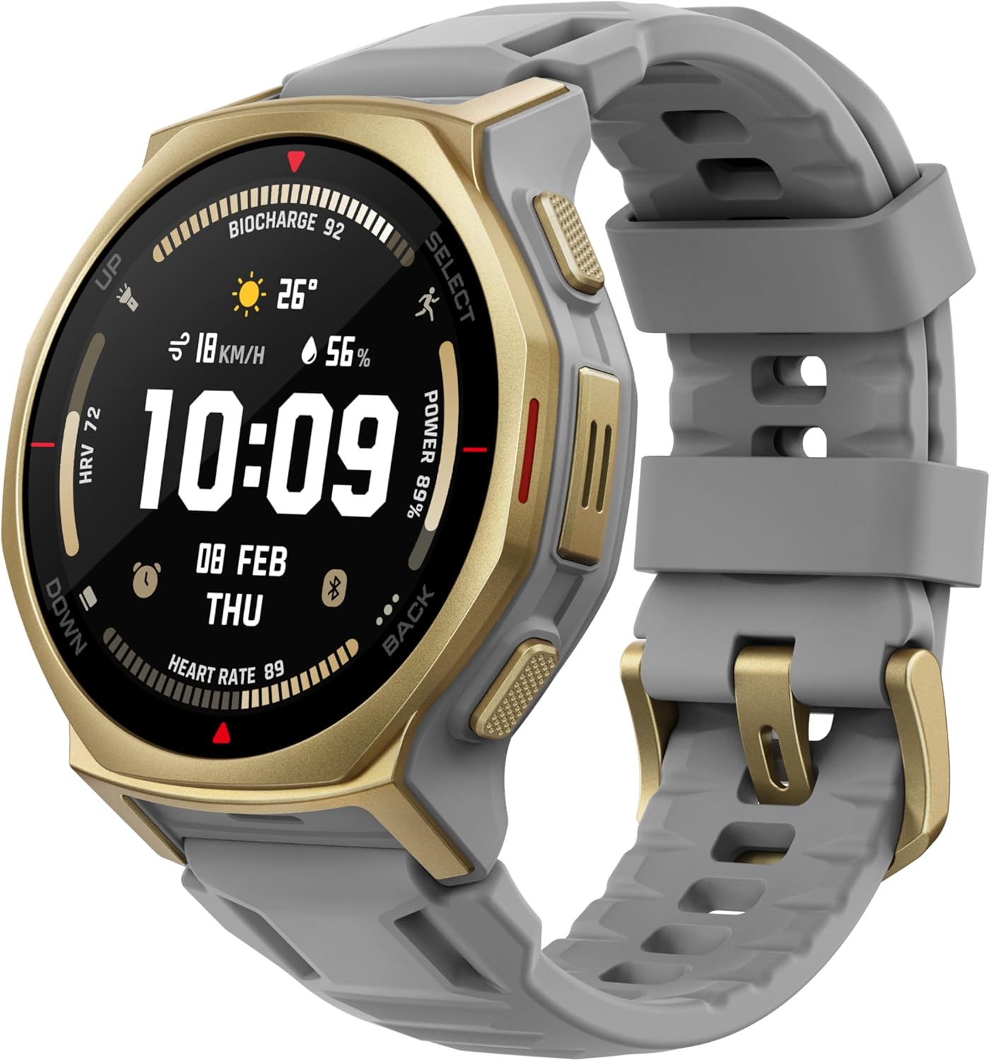 Imagen de Amazfit T-Rex 3 Pro Reloj Inteligente Deportivo para Hombre, Pantalla AMOLED de Zafiro, Bisel de Titanio, GPS de Banda Dual, Mapas Sin Conexión, Linterna Incorporada, para Android iPhone