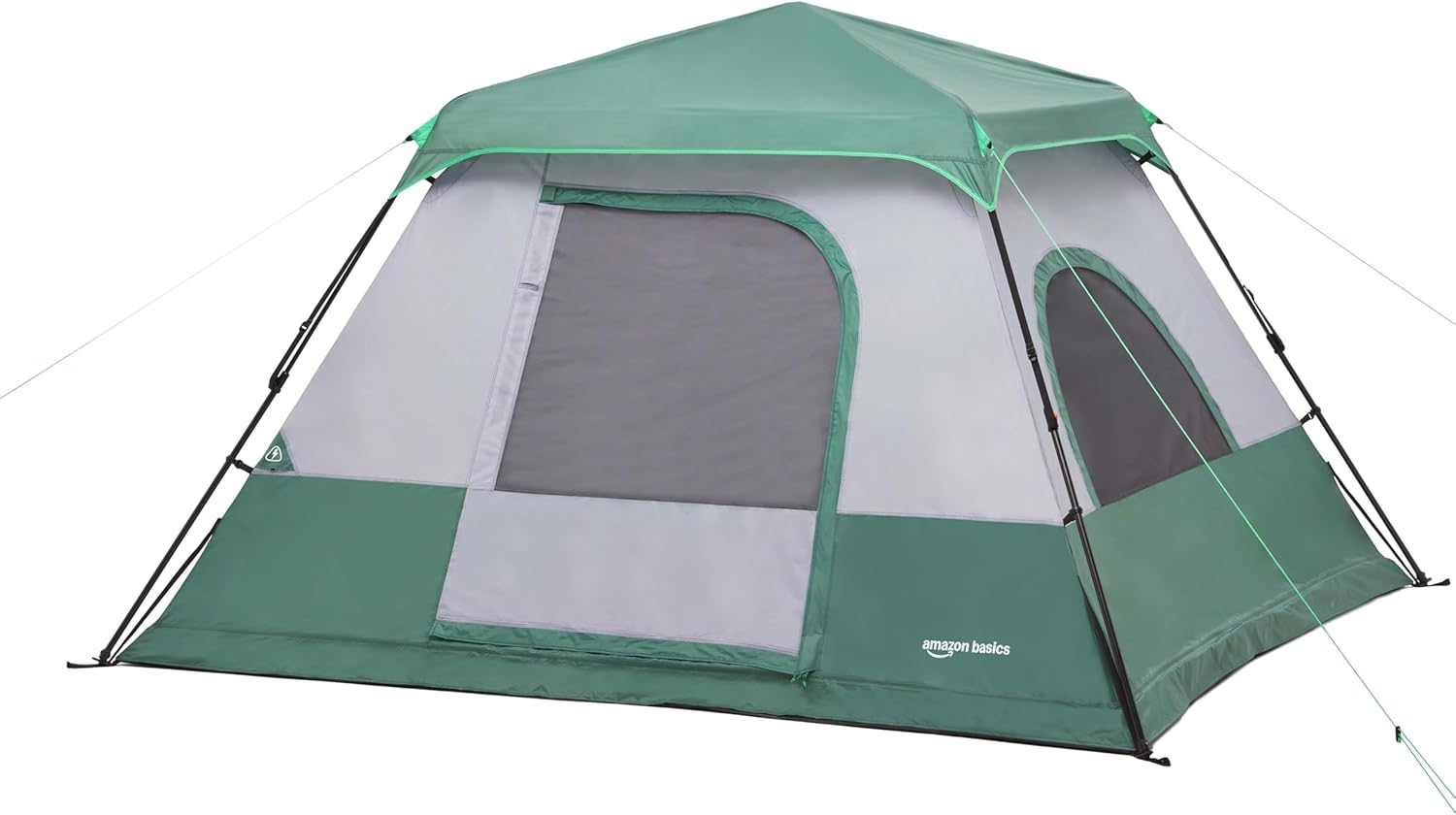 Imagen de Amazon Basics Tienda de campaña instantánea con Cubierta para la Lluvia y Bolsa de Transporte
