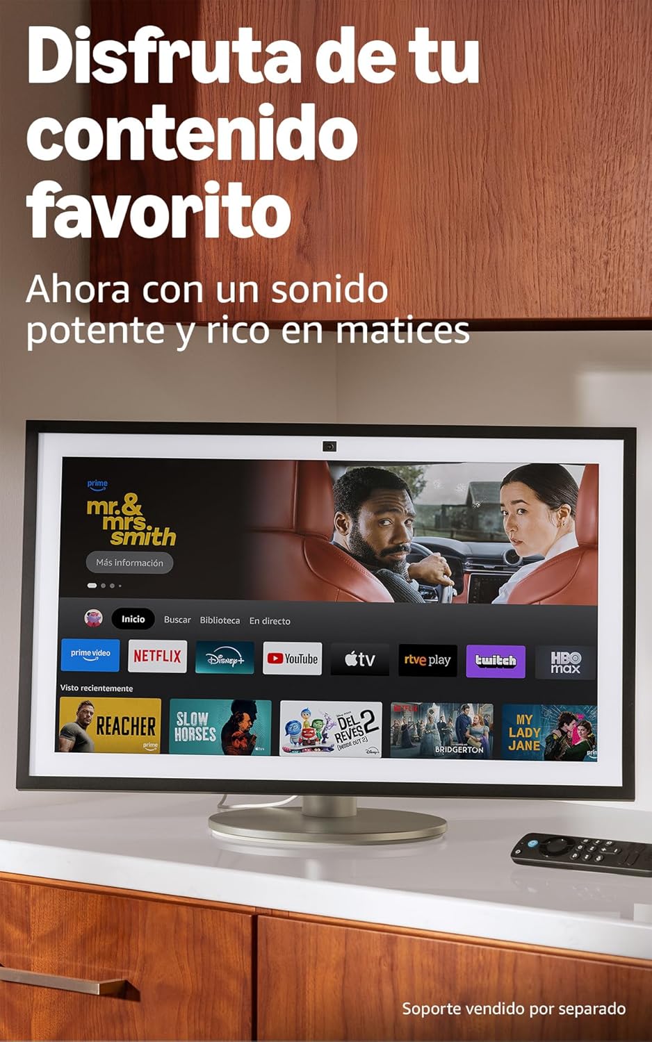Imagen de Amazon Echo Show 21 | Espectacular pantalla inteligente HD de 21
