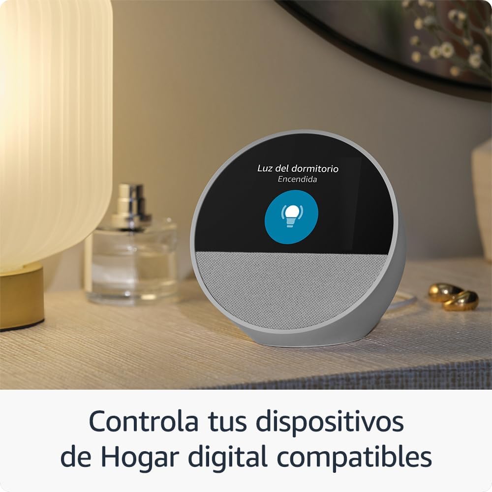 Imagen de Amazon Echo Spot (última generación) | Despertador inteligente con sonido de calidad| Negro, con Acceso Anticipado a Alexa+
