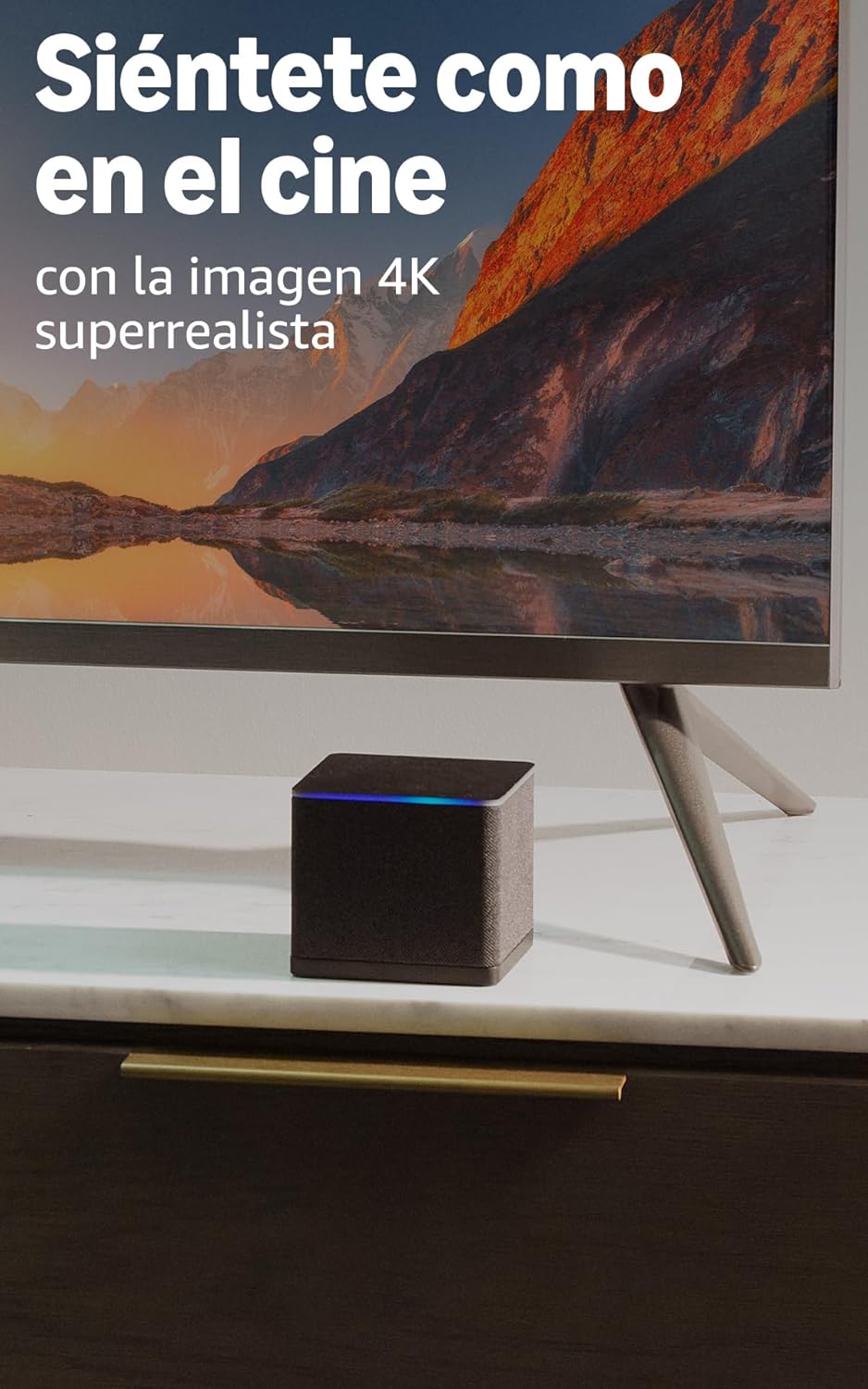 Imagen de Amazon Fire TV Cube (Última generación) | Reproductor multimedia en streaming con control por voz a través de Alexa, Wi-Fi 6E y Ultra HD 4K