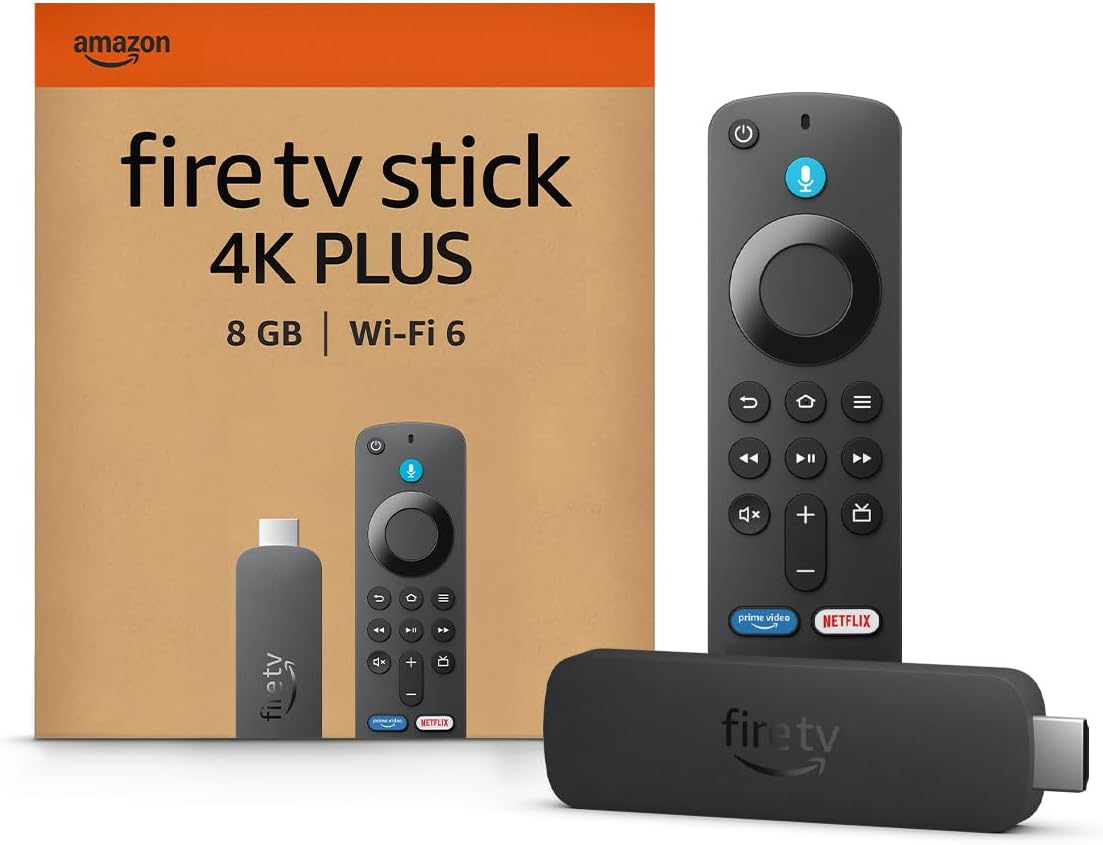 Imagen de Amazon Fire TV Stick 4K Plus, compatible con Wi-Fi 6, Dolby Vision, Dolby Atmos y HDR10+