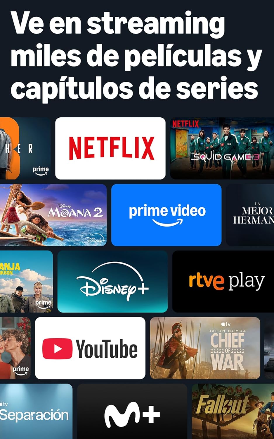 Imagen de Amazon Fire TV Stick 4K Plus, compatible con Wi-Fi 6, Dolby Vision, Dolby Atmos y HDR10+