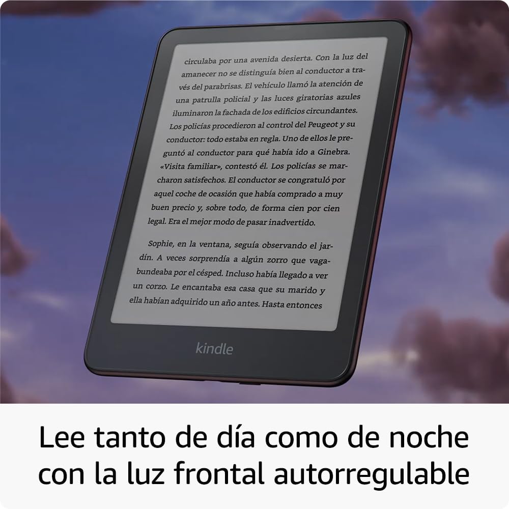 Imagen de Amazon Kindle Paperwhite Signature Edition (última generación) | Nuestro Kindle más rápido, con luz frontal autorregulable, carga inalámbrica y semanas de batería | 32 GB | Negro metalizado