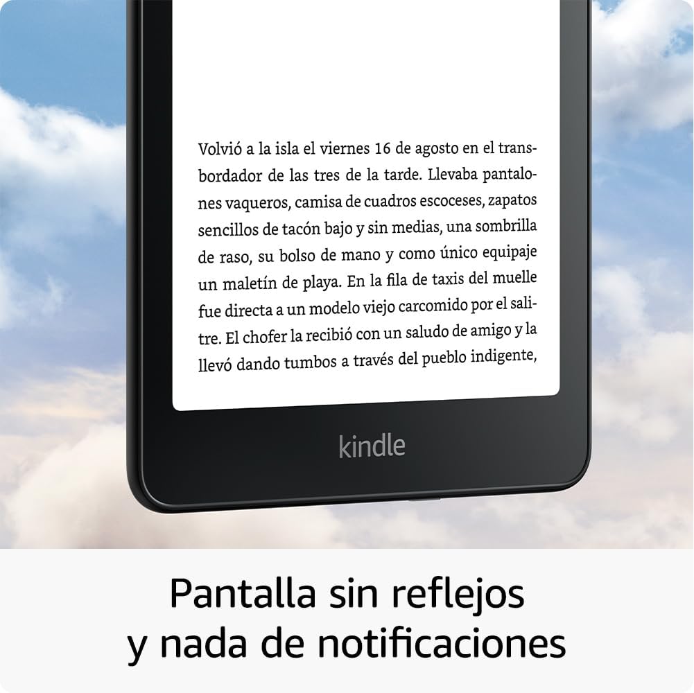 Imagen de Amazon Kindle Paperwhite Signature Edition (última generación) | Nuestro Kindle más rápido, con luz frontal autorregulable, carga inalámbrica y semanas de batería | 32 GB | Negro metalizado