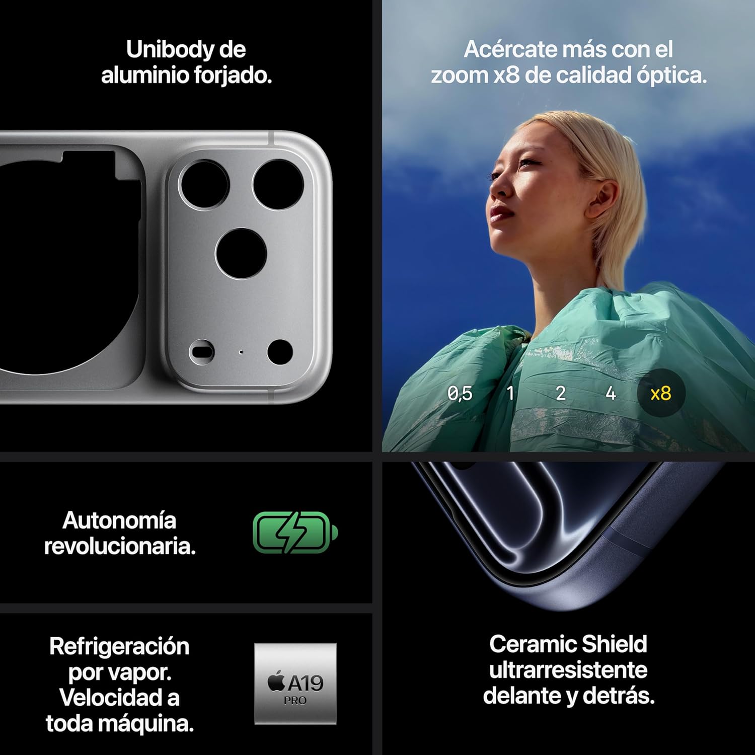 Imagen de Apple iPhone 17 Pro MAX de 256 GB: Pantalla de 6,9 Pulgadas con Promotion, Chip A19 Pro, la Mayor autonomía en un iPhone, Sistema de cámaras Pro Fusion, cámara Frontal Center Stage; Naranja cósmico