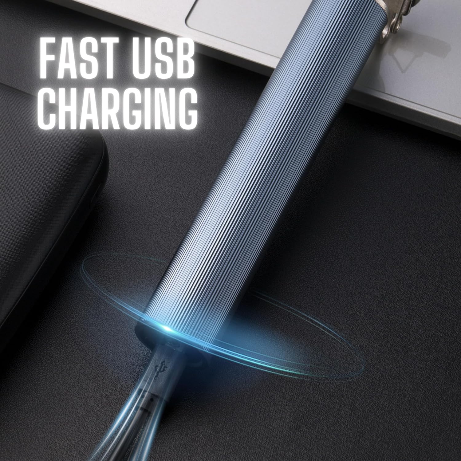 Imagen de Barberboss Cortadora de barba y cabello Turbo para hombre, recortadora inalámbrica LED, disco de cuchillas ajustable, carga rápida USB y juego peines, kit de cuidado personal para hombres