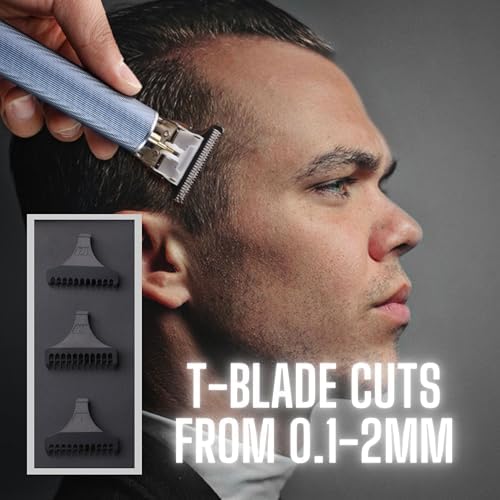Imagen de Barberboss Cortadora de barba y cabello Turbo para hombre, recortadora inalámbrica LED, disco de cuchillas ajustable, carga rápida USB y juego peines, kit de cuidado personal para hombres