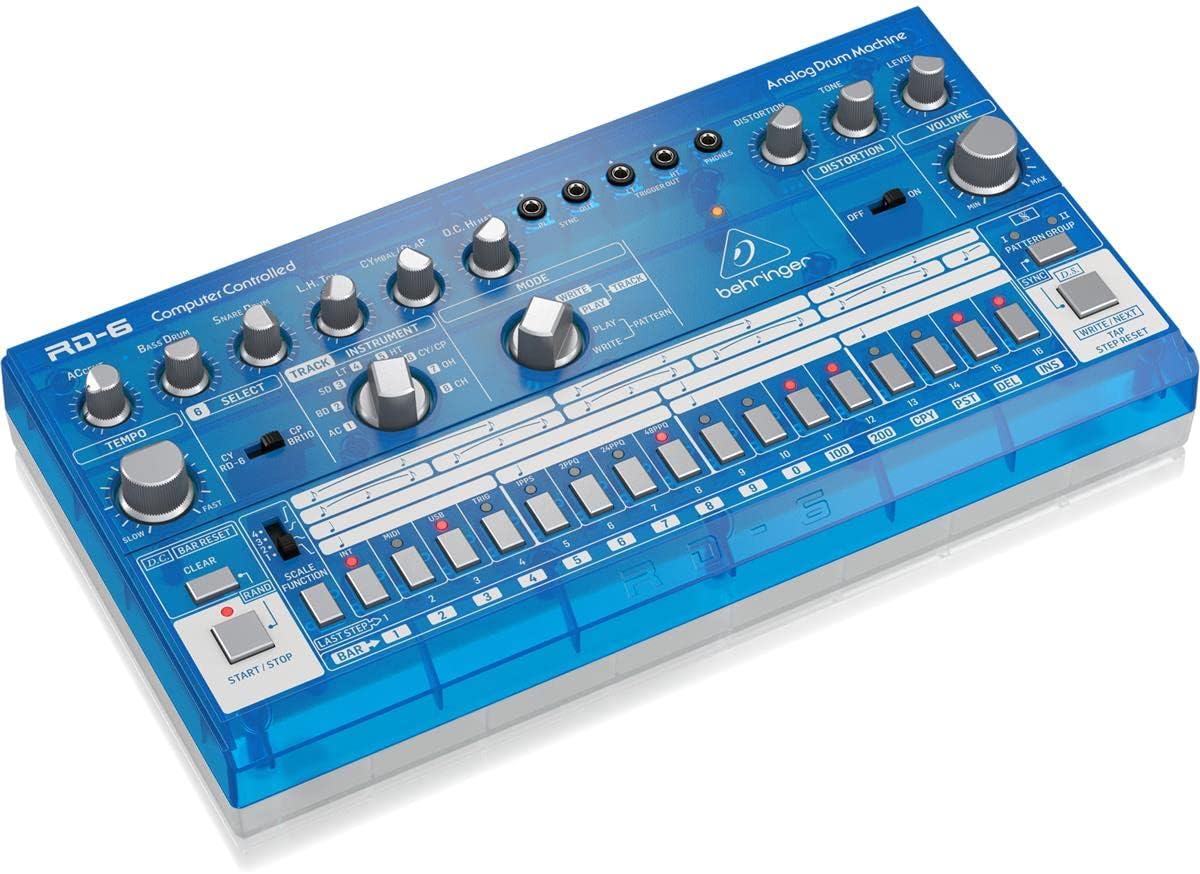 Imagen de Behringer RD-6-RD, Máquina de tambor analógico, RHYTHM DESIGNER RD-6, Rojo
