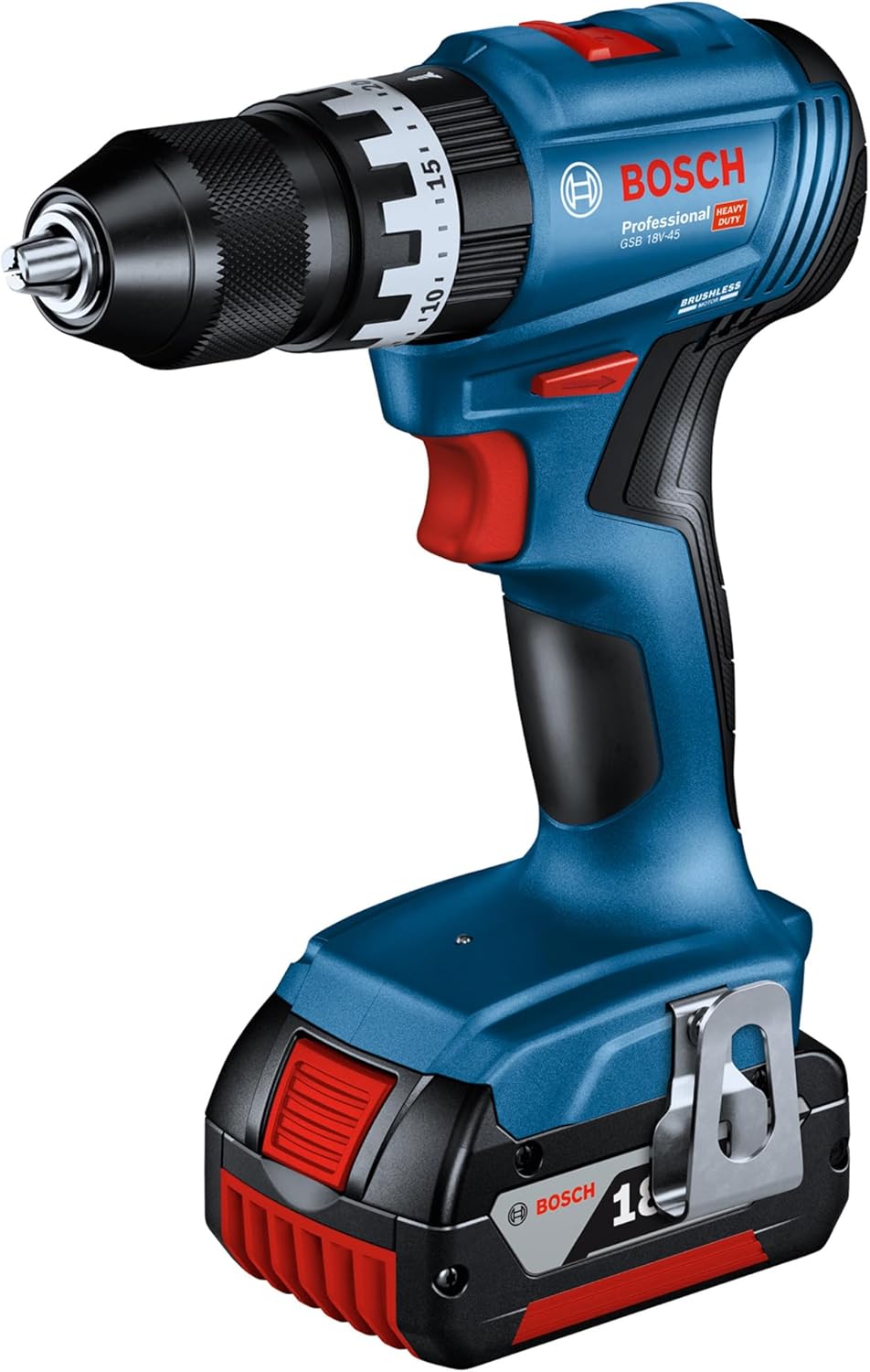 Imagen de Bosch Professional 18V System Combo-Kit: GSB 18V-45 + GBH 18V-22 + GWS 18V-8 (incl. 3 GBA 4,0 Ah, GAL 18V-40, Maletín - Amazon Exclusive