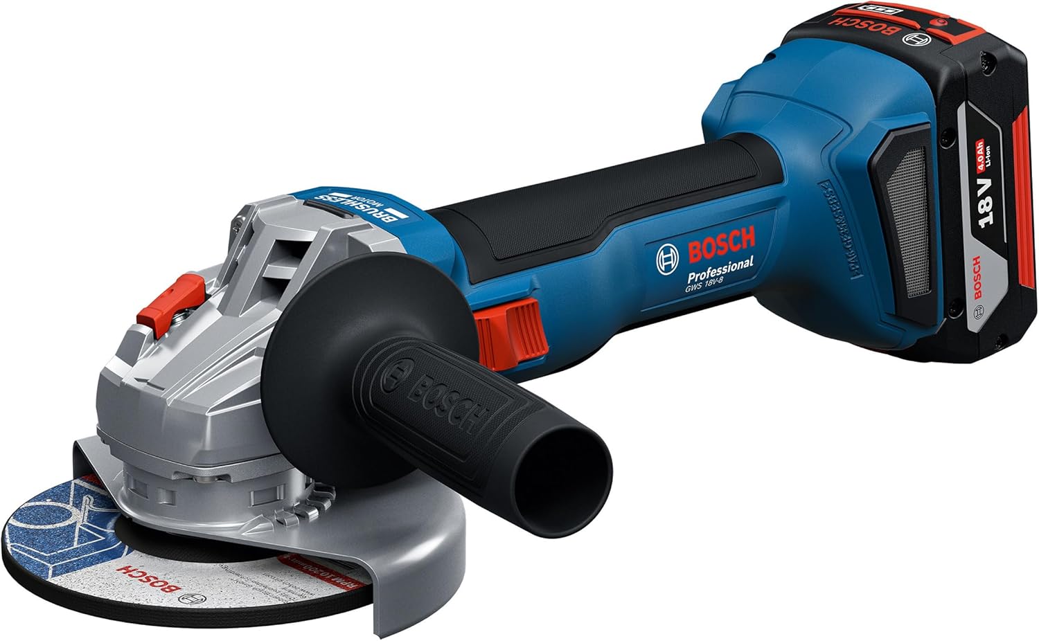 Imagen de Bosch Professional 18V System Combo-Kit: GSB 18V-45 + GBH 18V-22 + GWS 18V-8 (incl. 3 GBA 4,0 Ah, GAL 18V-40, Maletín - Amazon Exclusive