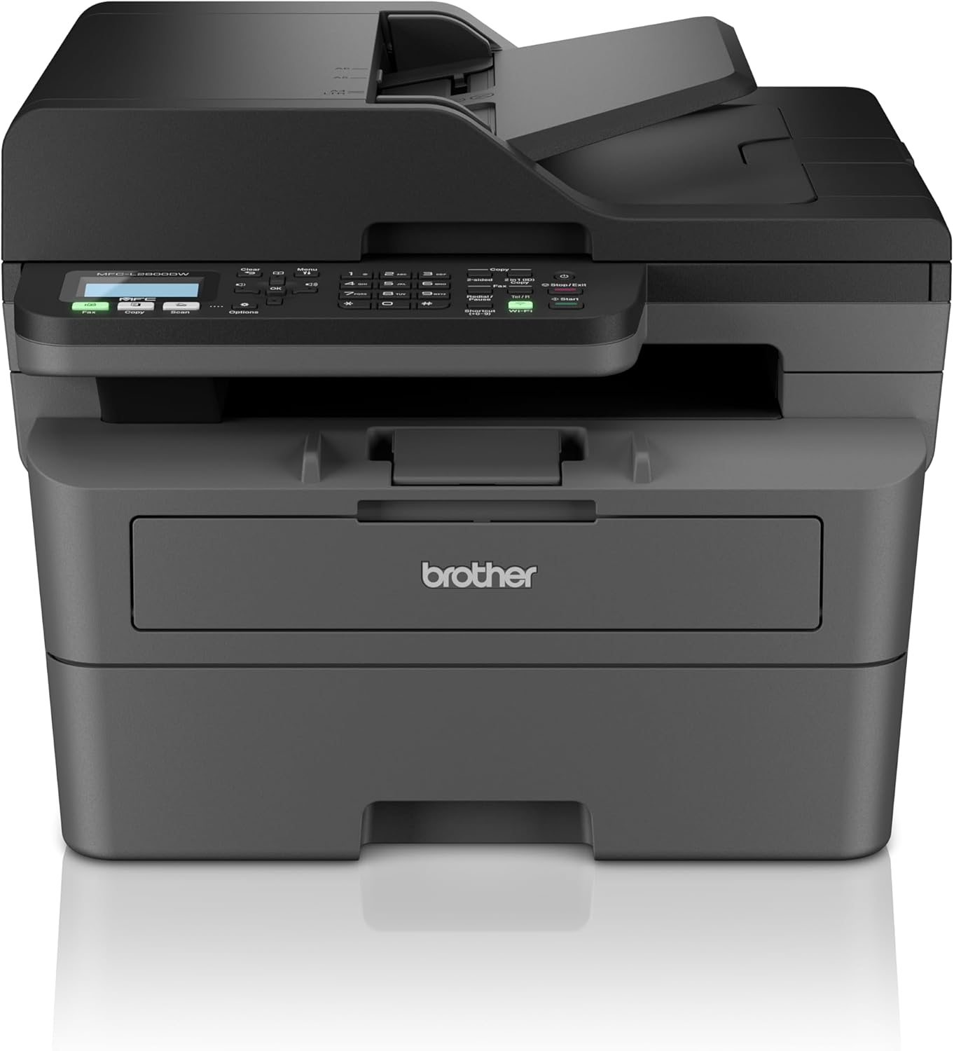 Imagen de Brother MFCL2800DW, Impresora multifunción láser Monocromo WiFi con fax, impresión automática a Doble Cara y ADF de 50 Hojas