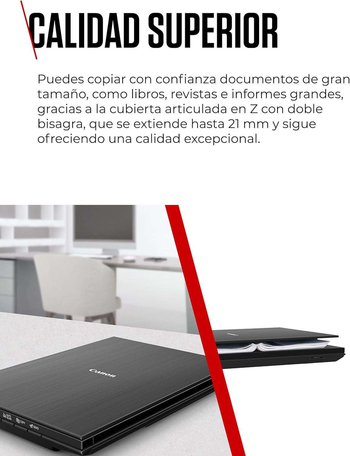 Imagen de Canon CanoScan LiDE 400 Escáner Plano, A4, Documentos y Fotografías, Escaneo y Copia Automática, Alta Resolución 4800 x 4800ppp, Escaneo de Alta Velocidad, Negro