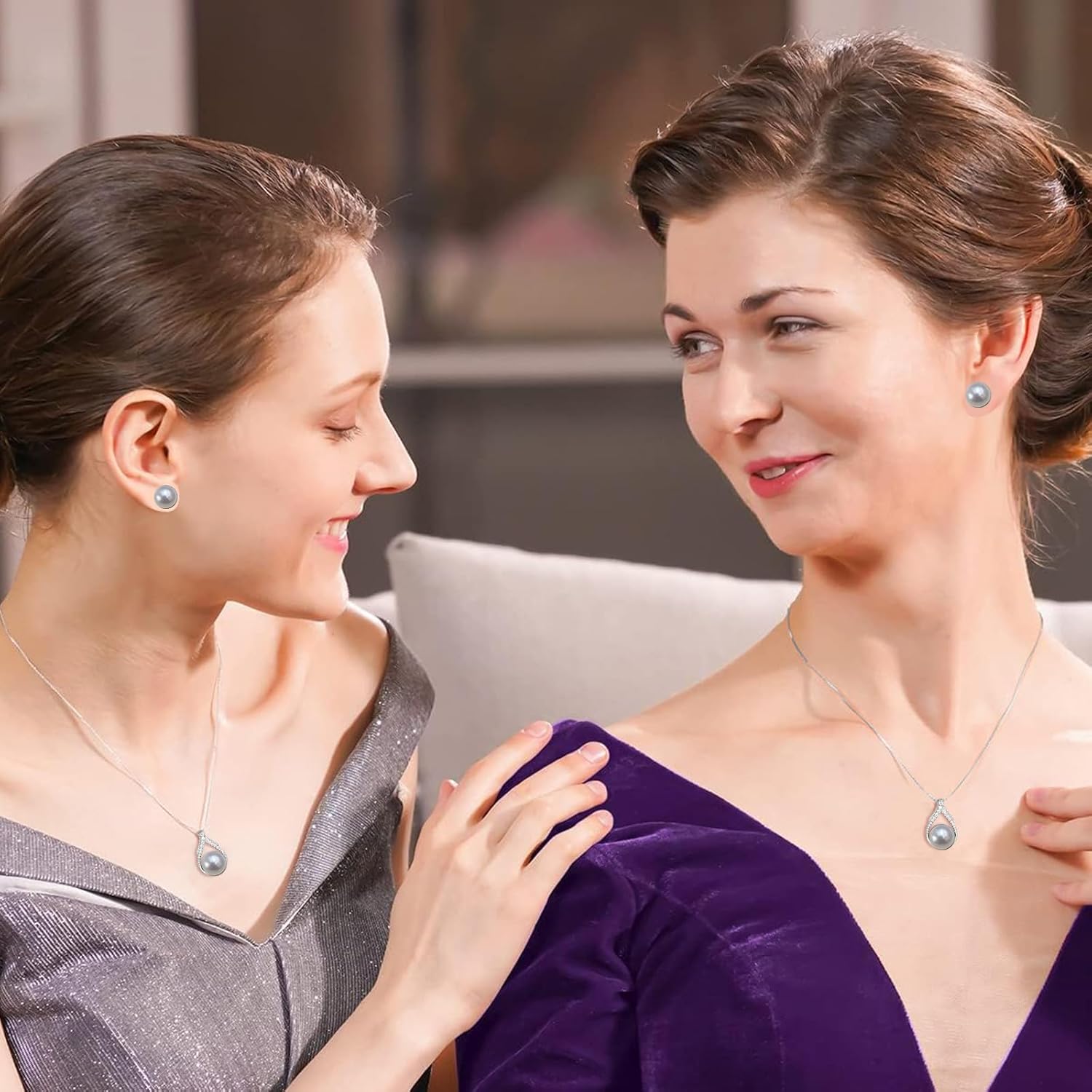 Imagen de Collar de Perlas - Regalo para Esposa, Mujeres, Aniversario, Día de la Madre, Boda, Cumpleaños, Navidad y San Valentín - Joyería Pearl