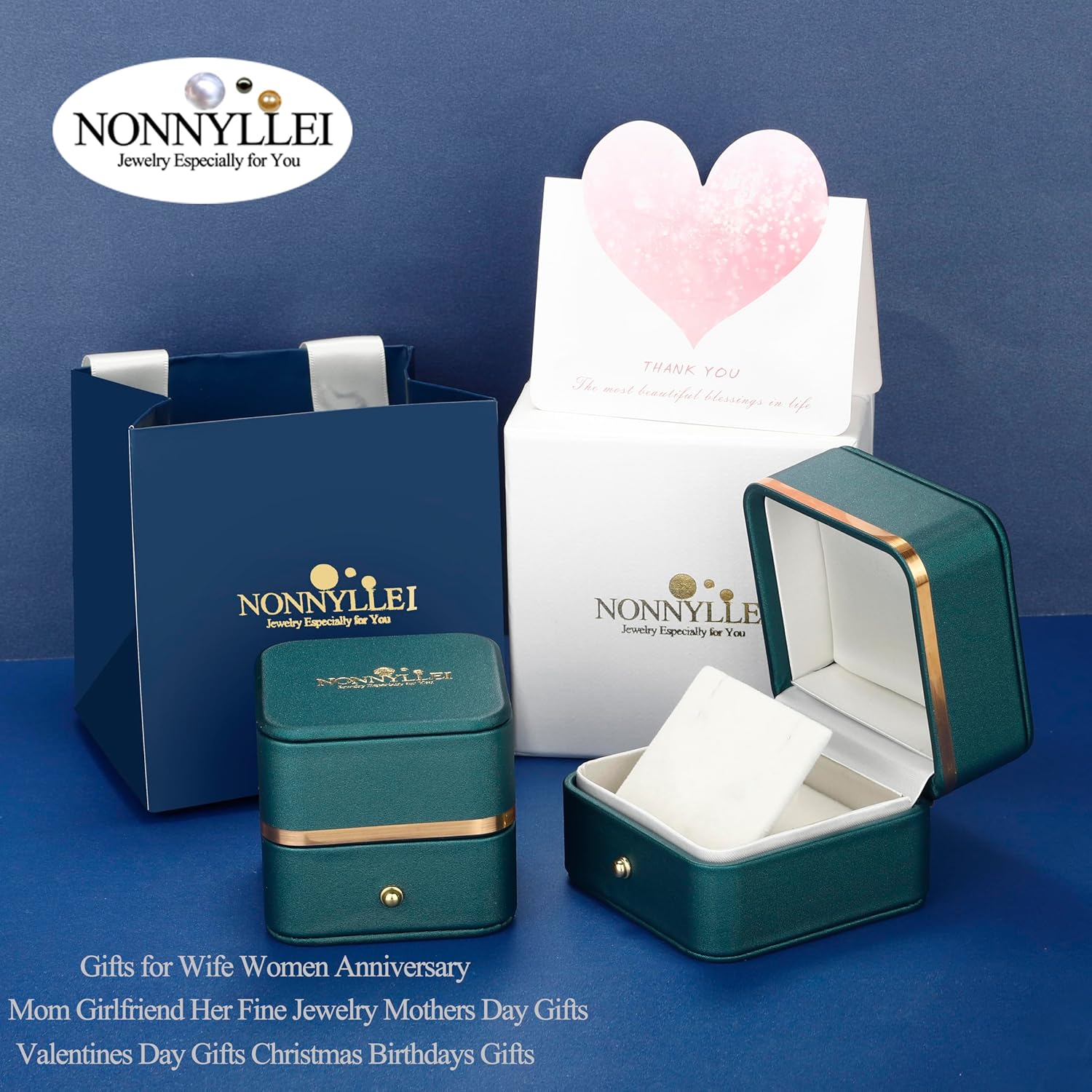 Imagen de Collar de Perlas - Regalo para Esposa, Mujeres, Aniversario, Día de la Madre, Boda, Cumpleaños, Navidad y San Valentín - Joyería Pearl