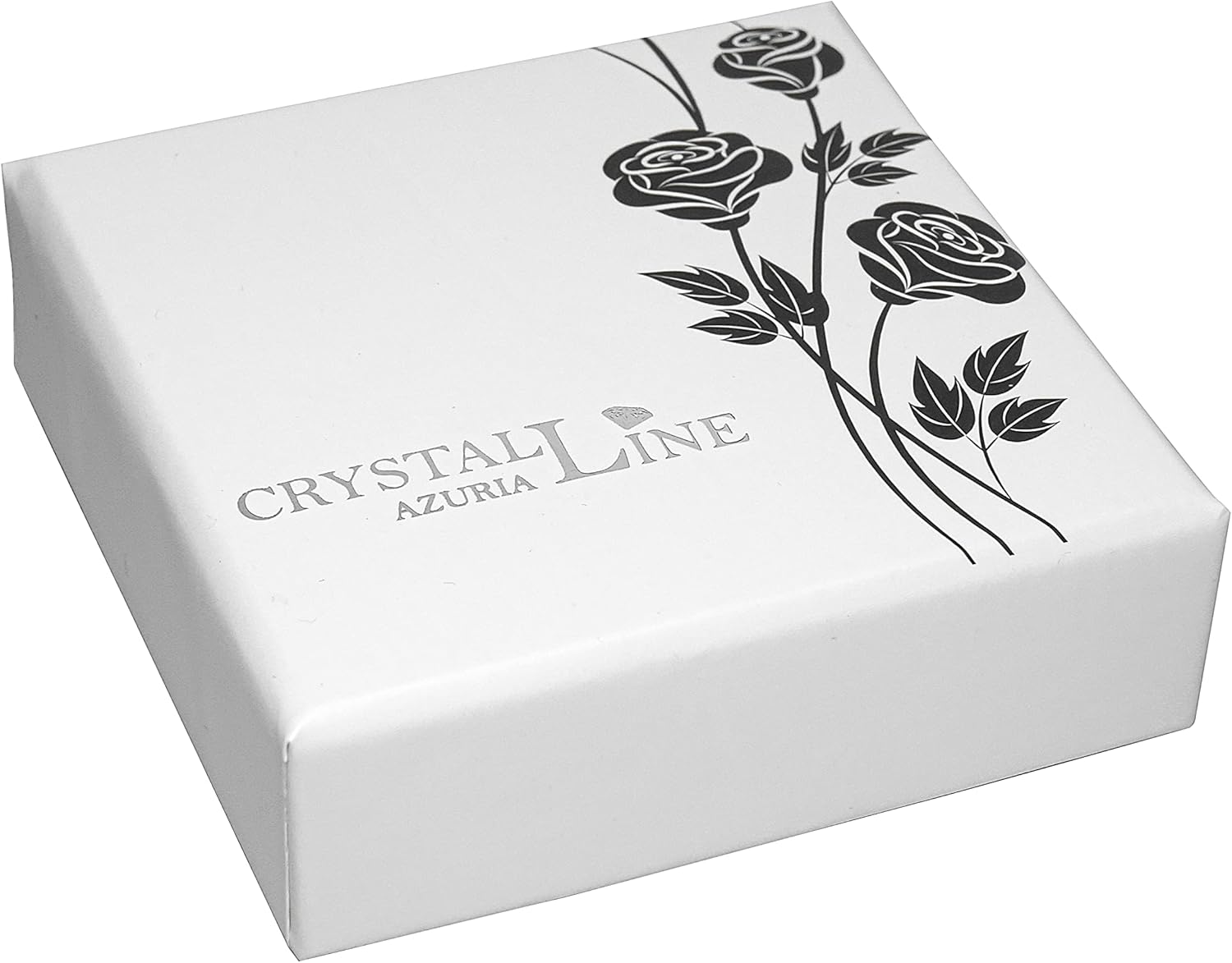 Imagen de Crystalline Azuria Mujer 18ct Chapado en Oro Rosa Blanco Cristales Redondo Juego de joyas Collar con Colgante 45 cm Pendientes para Mujer y Niña