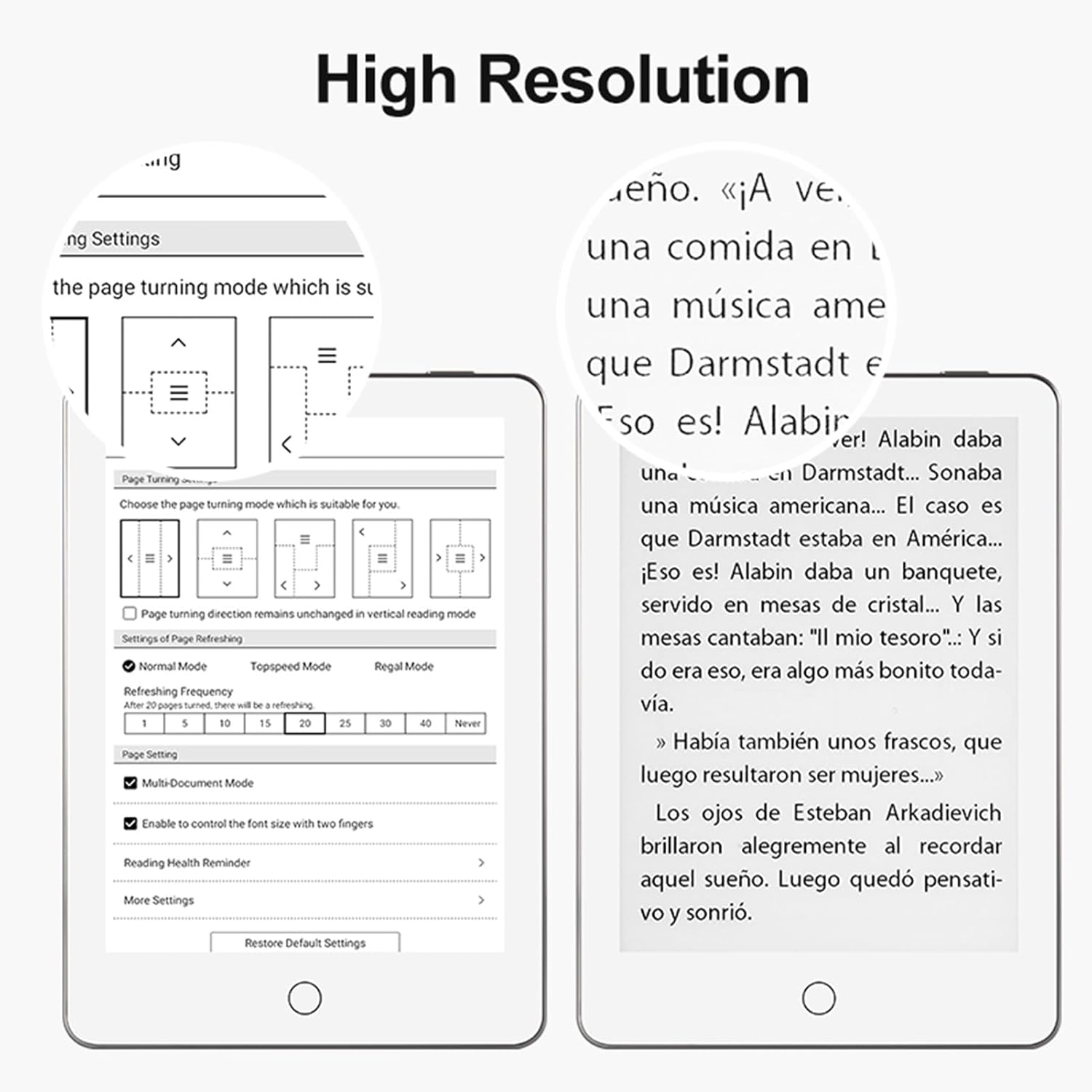 Imagen de Cuifati Lector de Libros Electrónicos de 64G, Pantalla HD de 6