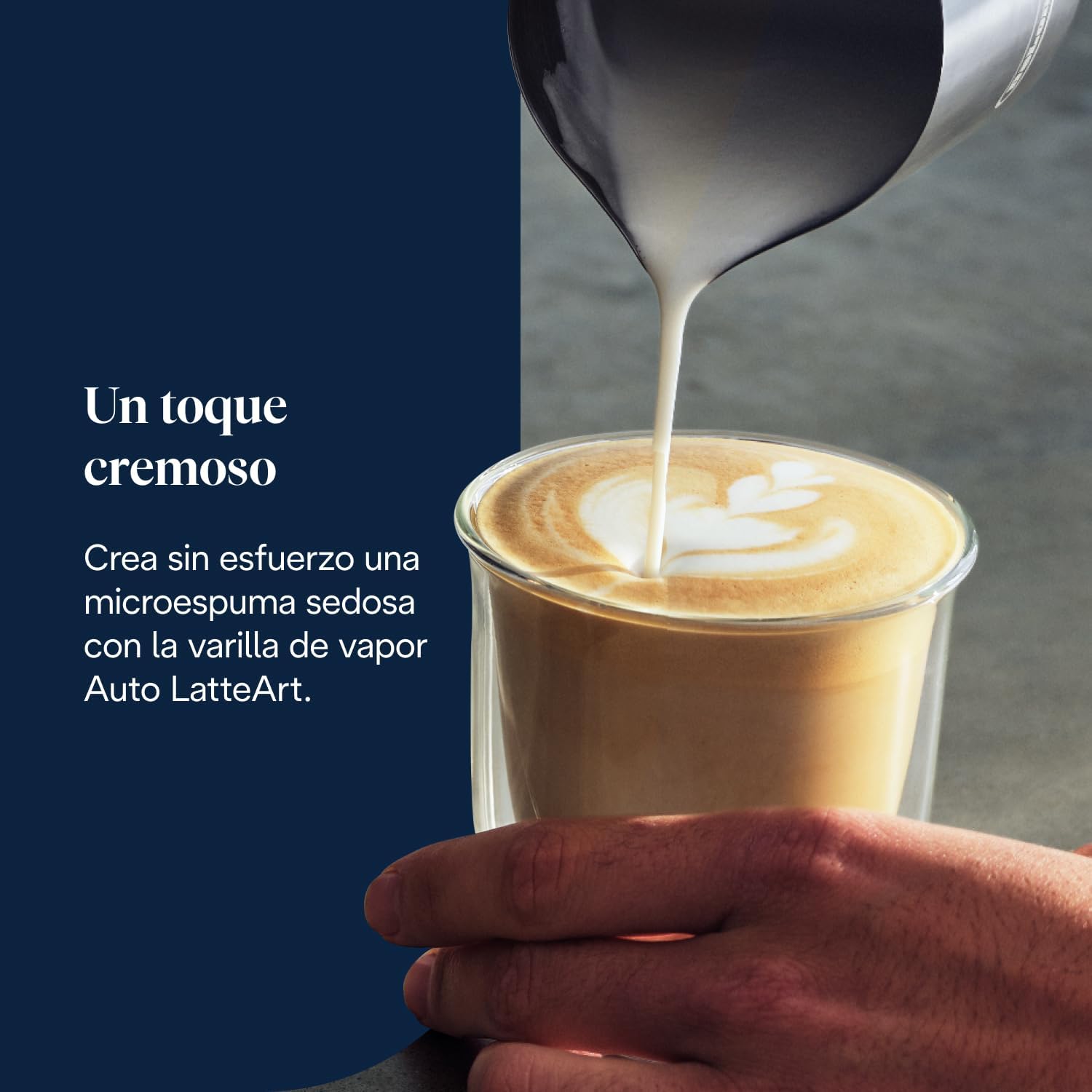 Imagen de De’Longhi La Specialista Touch – Perfetto Cafetera Espresso, Molinillo Integrado, 10 Bebidas One-Touch, Cold Brew, Espumador Leche Automático y Manual, Pantalla Táctil, Metal (EC9455.M)