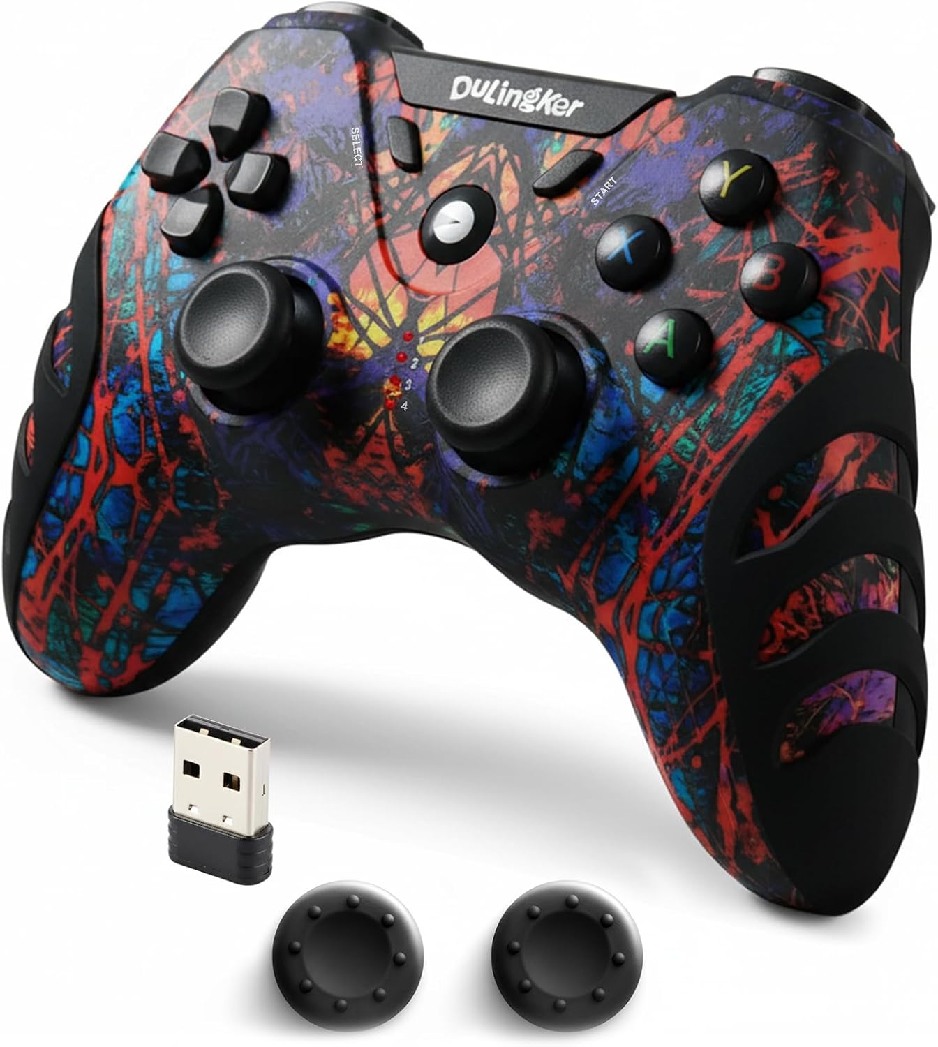 DuLingKer Mando PC Inalámbrico, Mando PS3 PC Gamepad