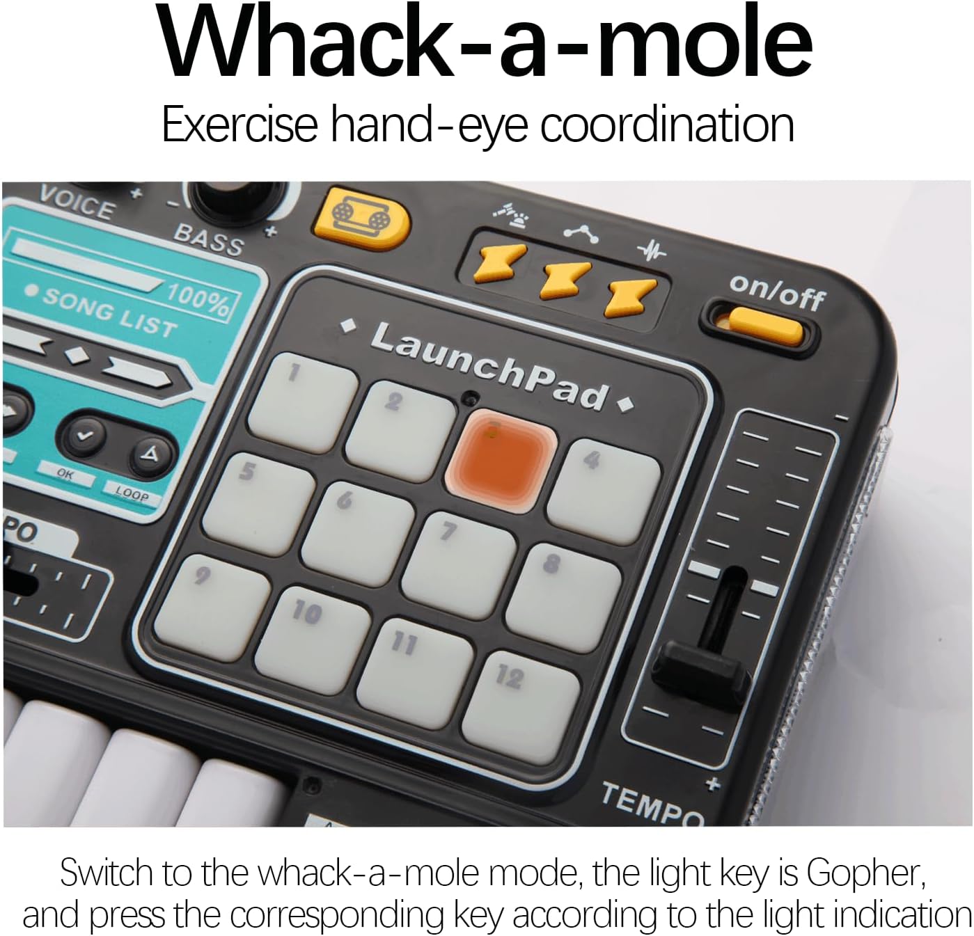 Imagen de El mezclador de DJ y el reproductor de discos para niños se pueden conectar al micrófono Bluetooth