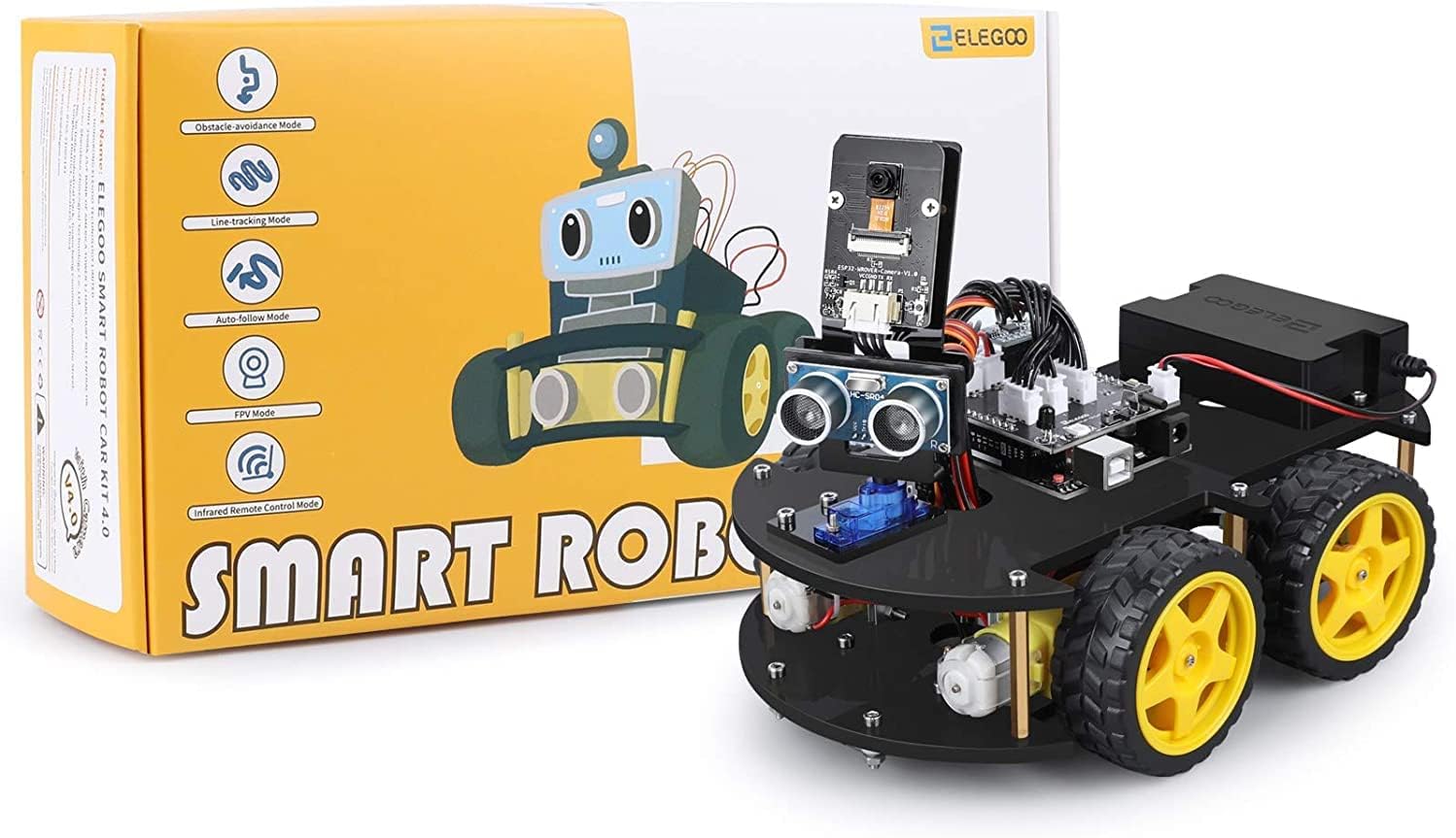 Imagen de ELEGOO Kit de Coche Robótico Educativo y Stem de Juguete para Niño (Versión 4.0)