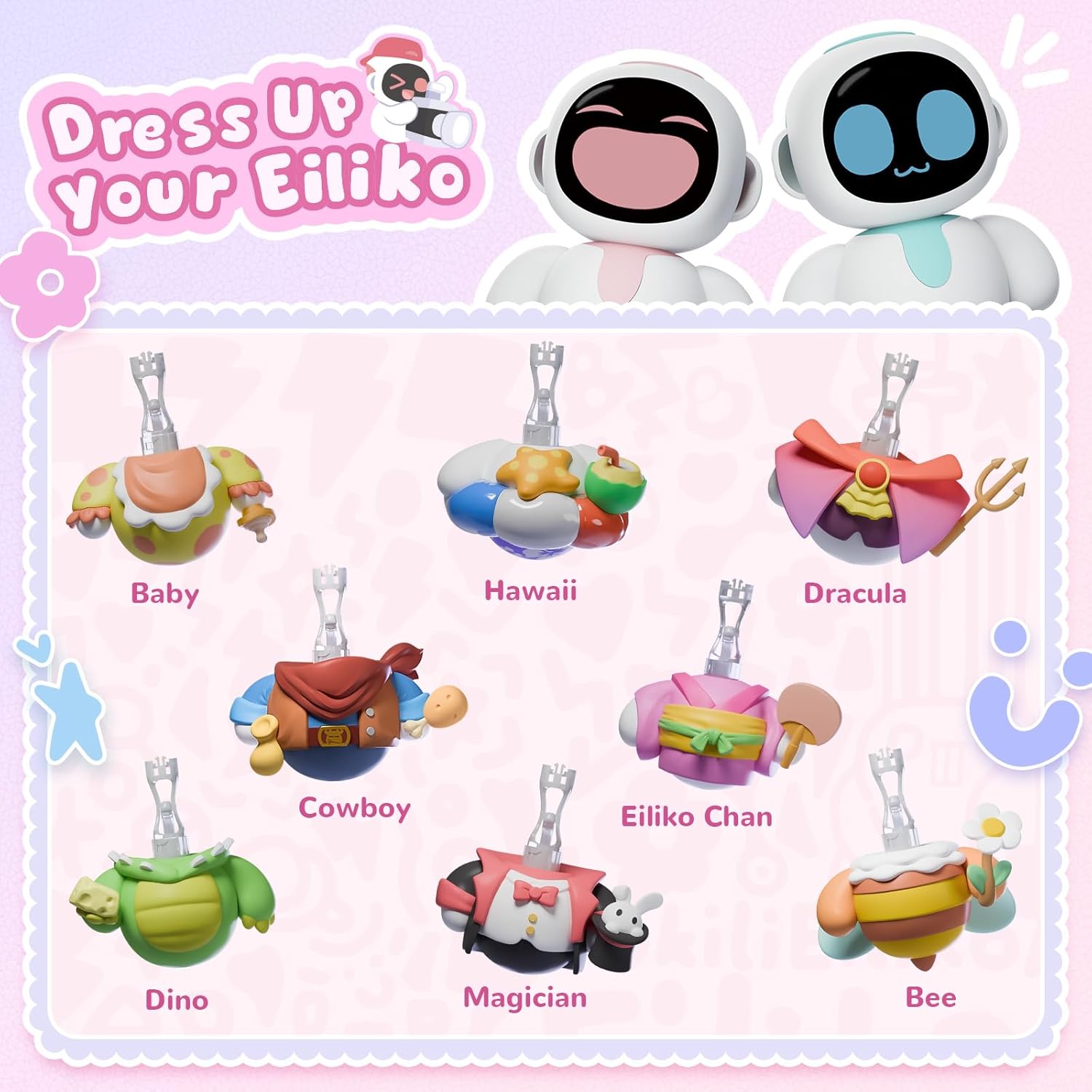 Imagen de ENERGIZE LAB Eiliko Lover Set - Robot Eilik portátil con IA, divertidos juguetes electrónicos colgantes, regalos para parejas y mejores amigos.