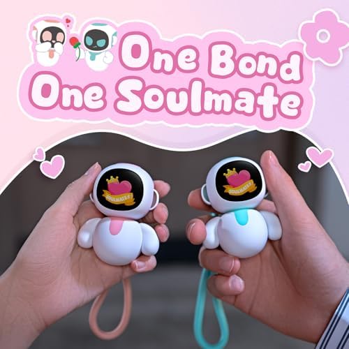 Imagen de ENERGIZE LAB Eiliko Lover Set - Robot Eilik portátil con IA, divertidos juguetes electrónicos colgantes, regalos para parejas y mejores amigos.
