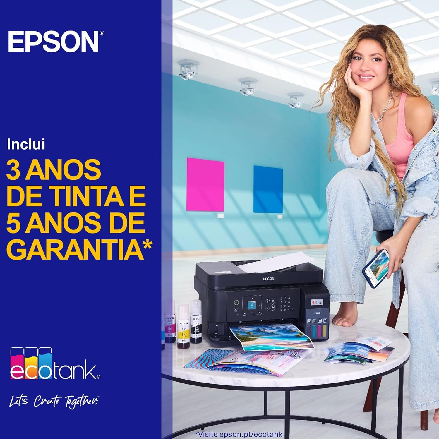 Imagen de Epson EcoTank ET-2870 Impresora de Depósito de Tinta | Para Uso Intensivo en Hogar | Wi-Fi | A4 | Imprimir, Copiar, Escanear | Pantalla LCD 3,7cm | Tinta Incluida Para 3 Años
