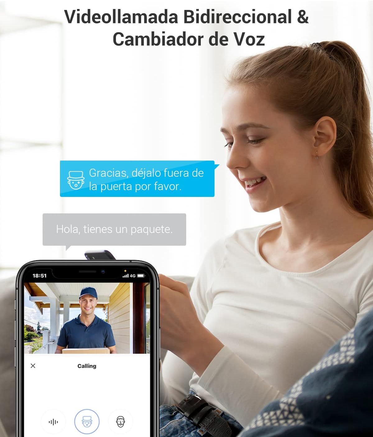 Imagen de EZVIZ Mirilla Digital de Puerta con Pantalla Táctil a Color de 4.3'' Cámara Video Timbre Inalámbrico Monitor con Batería Recargable 4600mAh,PIR Detección de Movimiento,Audio Bidireccional,Modelo CP4