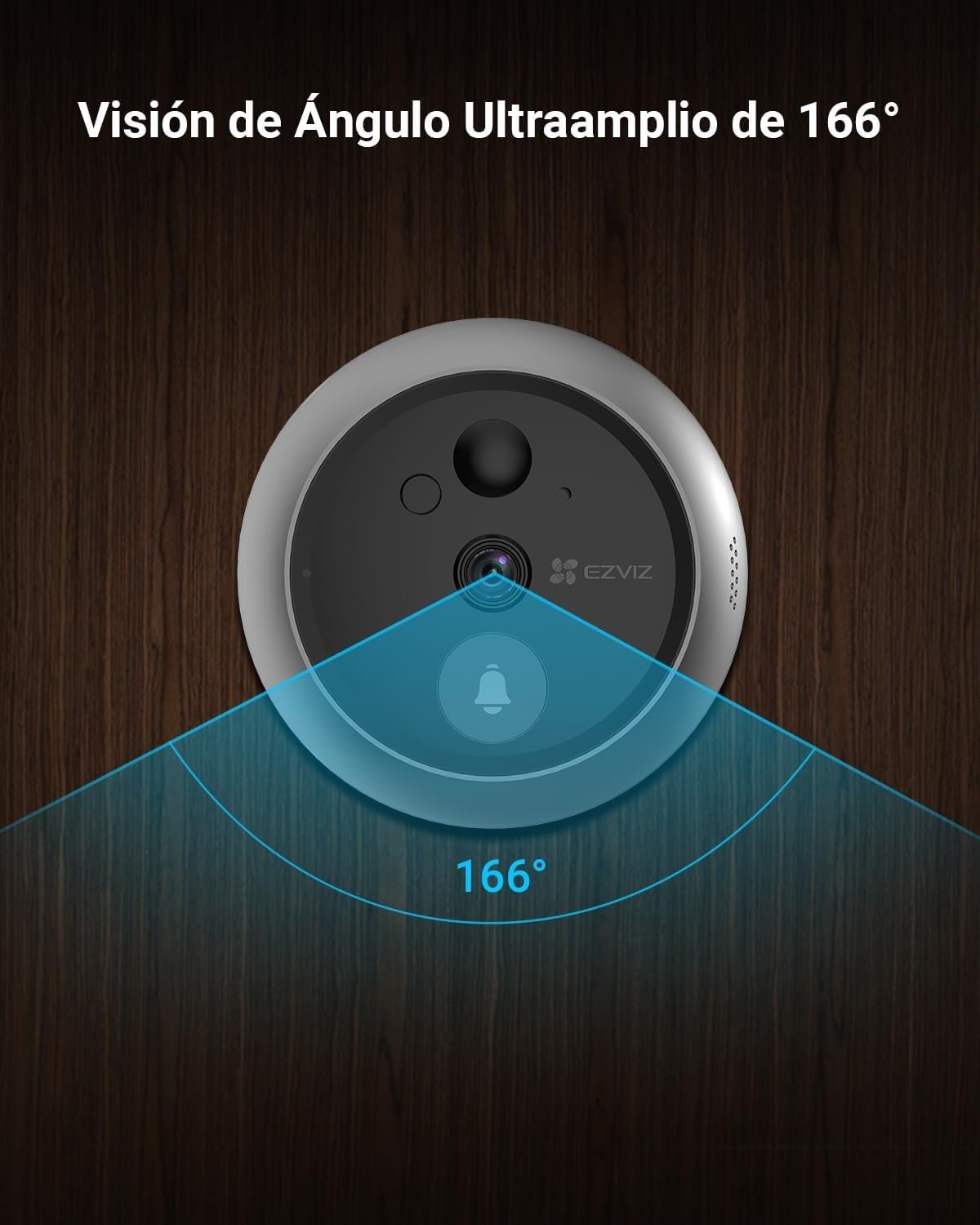 Imagen de EZVIZ Mirilla Digital de Puerta con Pantalla Táctil a Color de 4.3'' Cámara Video Timbre Inalámbrico Monitor con Batería Recargable 4600mAh,PIR Detección de Movimiento,Audio Bidireccional,Modelo CP4