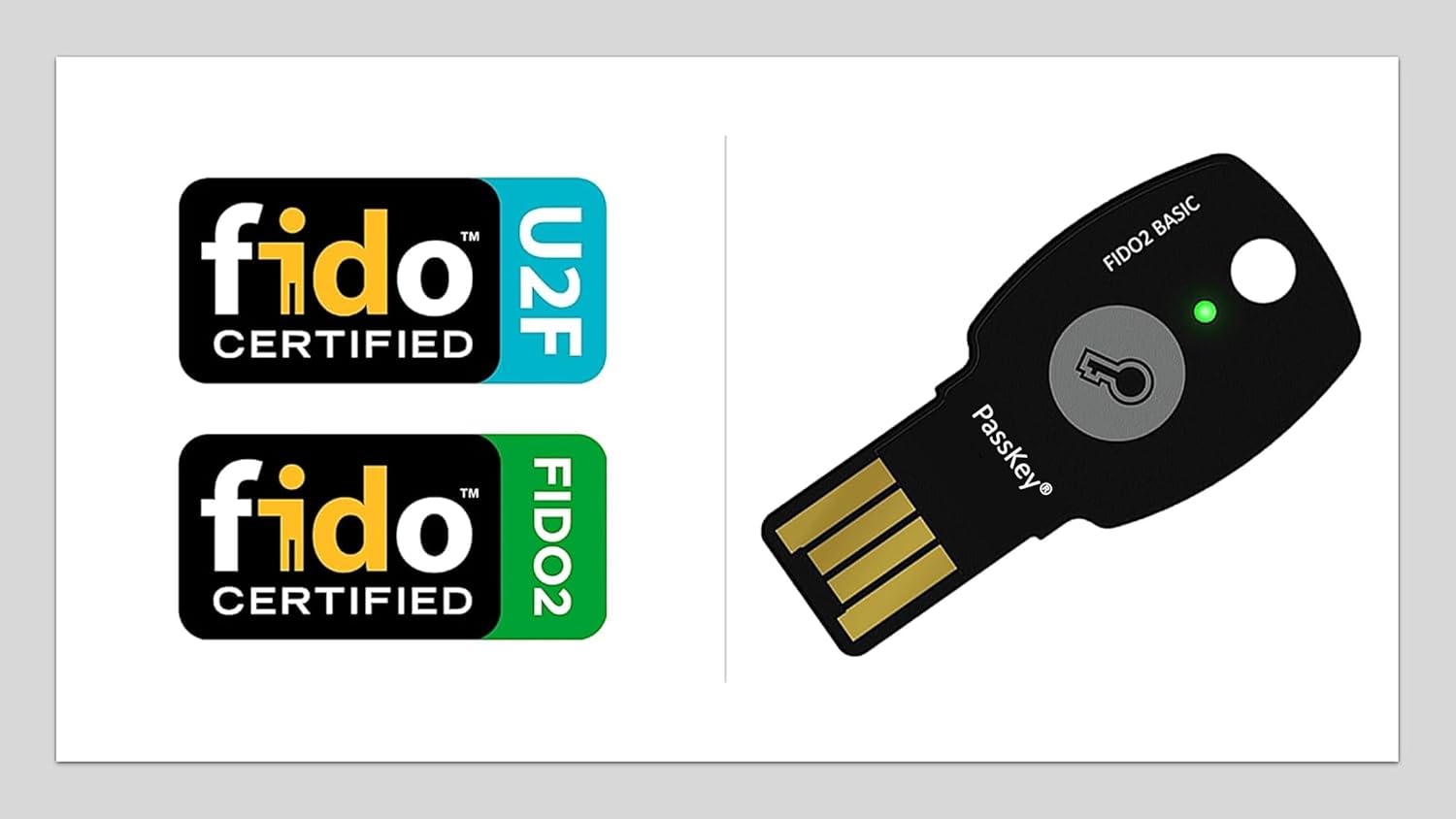 Imagen de FIDO2 + U2F - USB A Y C - PassKey® FIDO2 Basic - FIDO2 Certified - ChipNet ID -Empresa Española con Soporte Personal.