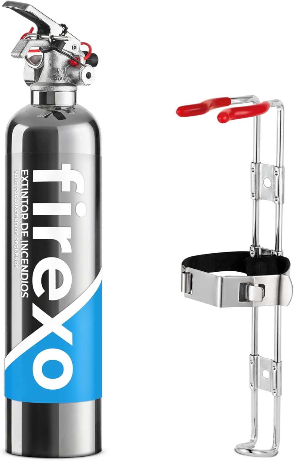 Imagen de Firexo Mini Extintor de Incendio para Todo Tipo de Incendios (500ml) - Fire Extinguisher para Casa, Auto, Oficina, Cocina, Caravana, Barco - Extintor para Todo Tipo de Incendios
