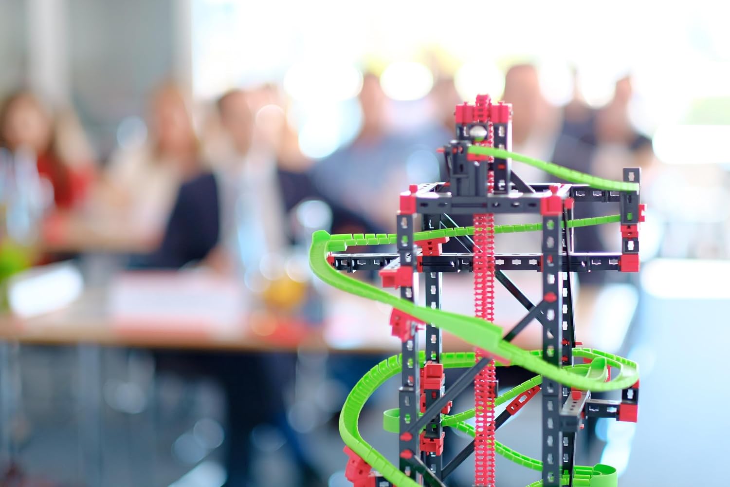 Imagen de fischertechnik circuito de canicas Dynamic L2, 536621 – kit de construcción para niños, juguete educativo a partir de 9 años
