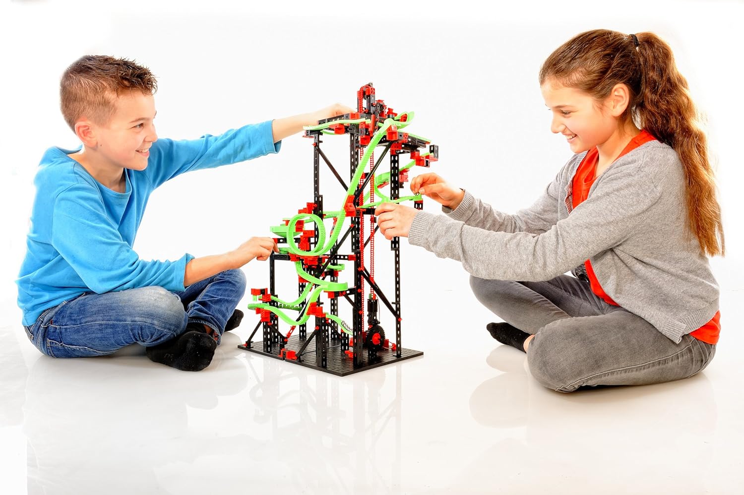Imagen de fischertechnik circuito de canicas Dynamic L2, 536621 – kit de construcción para niños, juguete educativo a partir de 9 años