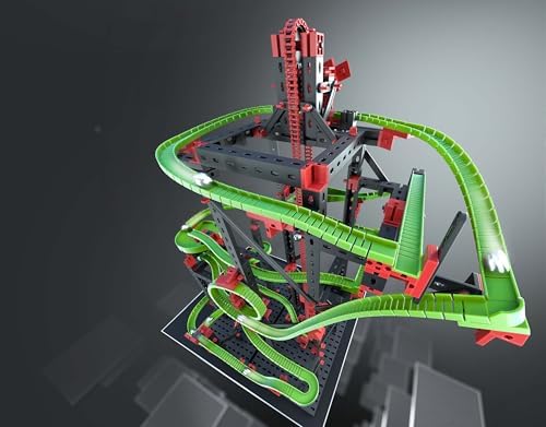 Imagen de fischertechnik circuito de canicas Dynamic L2, 536621 – kit de construcción para niños, juguete educativo a partir de 9 años
