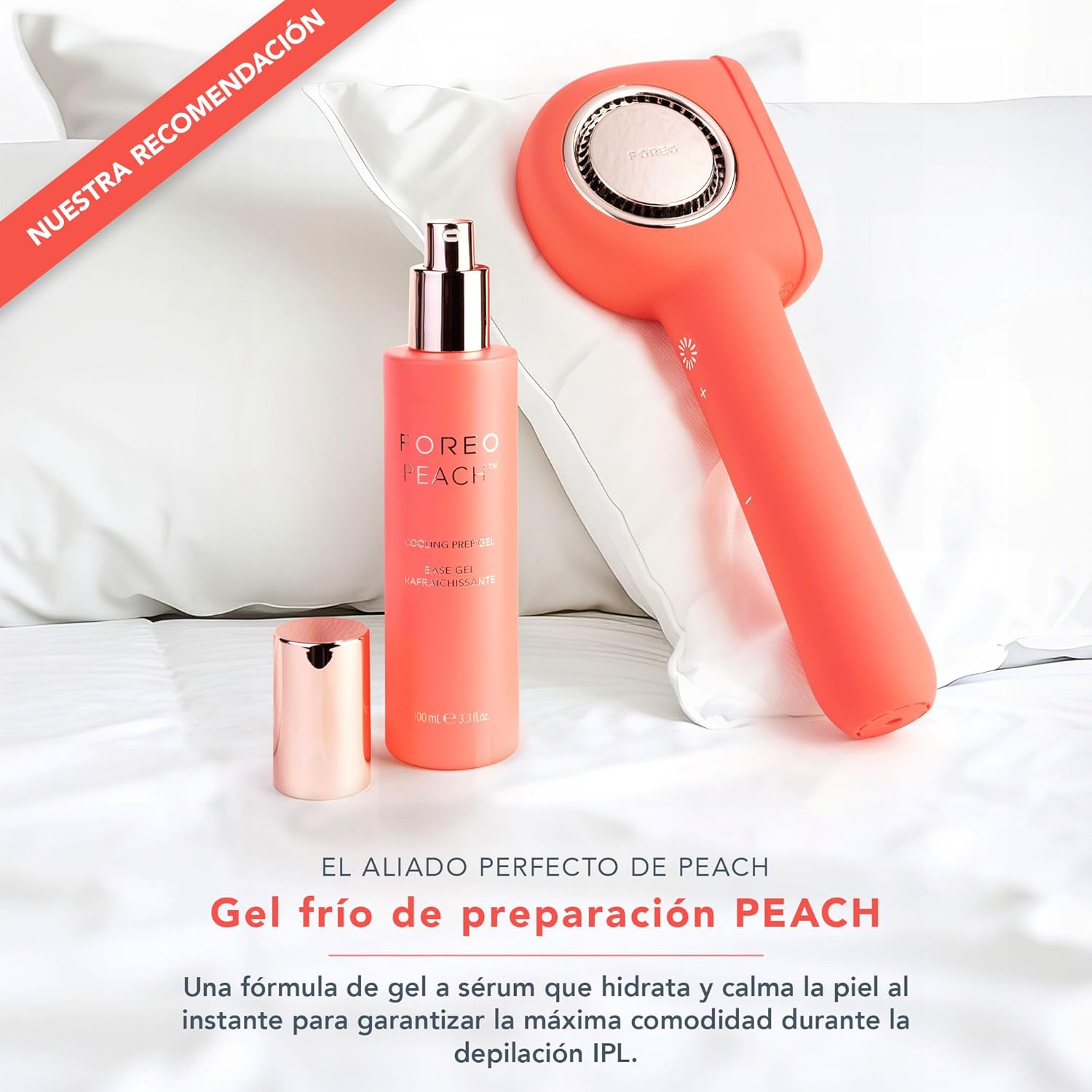 Imagen de FOREO PEACH 2 Pro Max IPL depiladora laser – Depiladora facial mujer y hombre – Para rostro y cuerpo, elimina el vello en hombres & mujeres – Belleza & cuidado personal