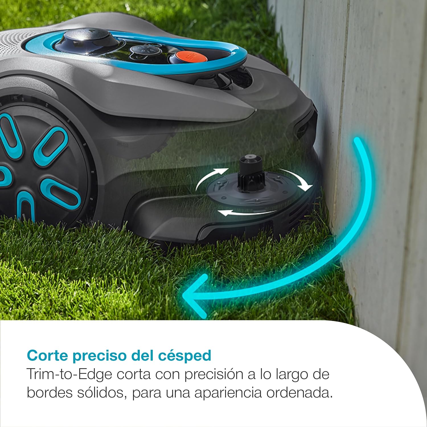 Imagen de Gardena SILENO Smart Sense 600 m² Robot cortacésped: Tecnología sin Cables*, Cortar el césped con ai, Cámara incorporada (19942-26)