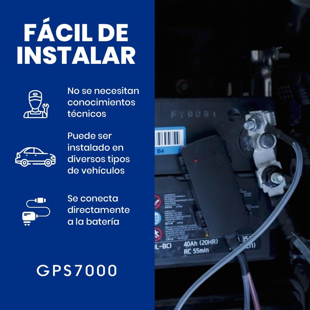 Imagen de GPS7000-4G Localizador GPS Oculto para vehículos | 6 Meses de Servicio incluidos | Fácil autoinstalación | Tras los 6 Meses Puede suscribirse voluntariamente | Sin Cargos Ocultos