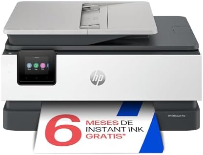 Imagen de HP OfficeJet Pro 8132e, Impresora multifunción Profesional de inyección de Tinta A4 a Color, Copia, Escáner, Fax, Wi-Fi, Impresión a Doble Cara automática, 20 ppm, 6 Meses Instant Ink, Gris