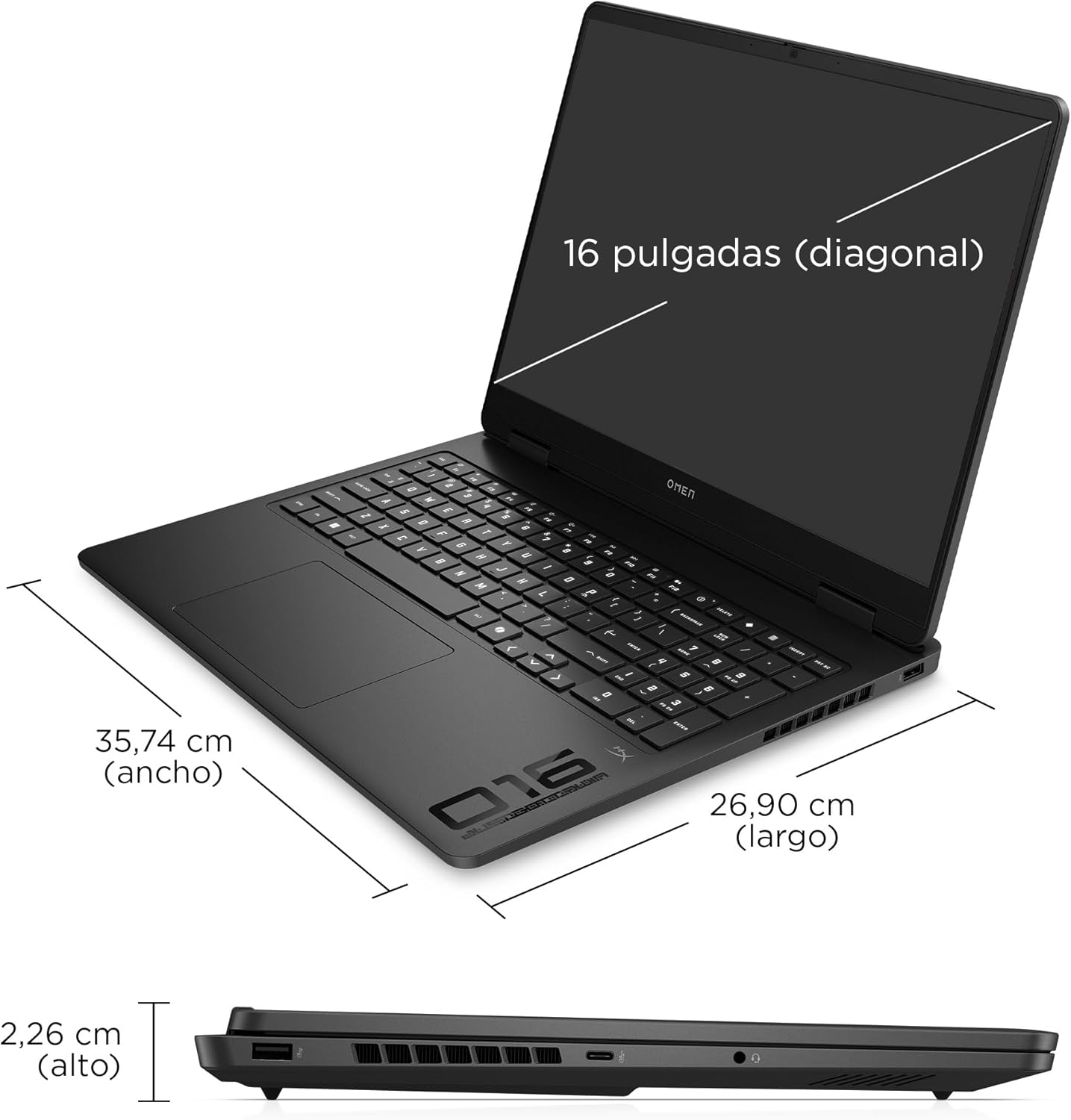Imagen de HP OMEN Slim - Ordenador portátil Gaming 16