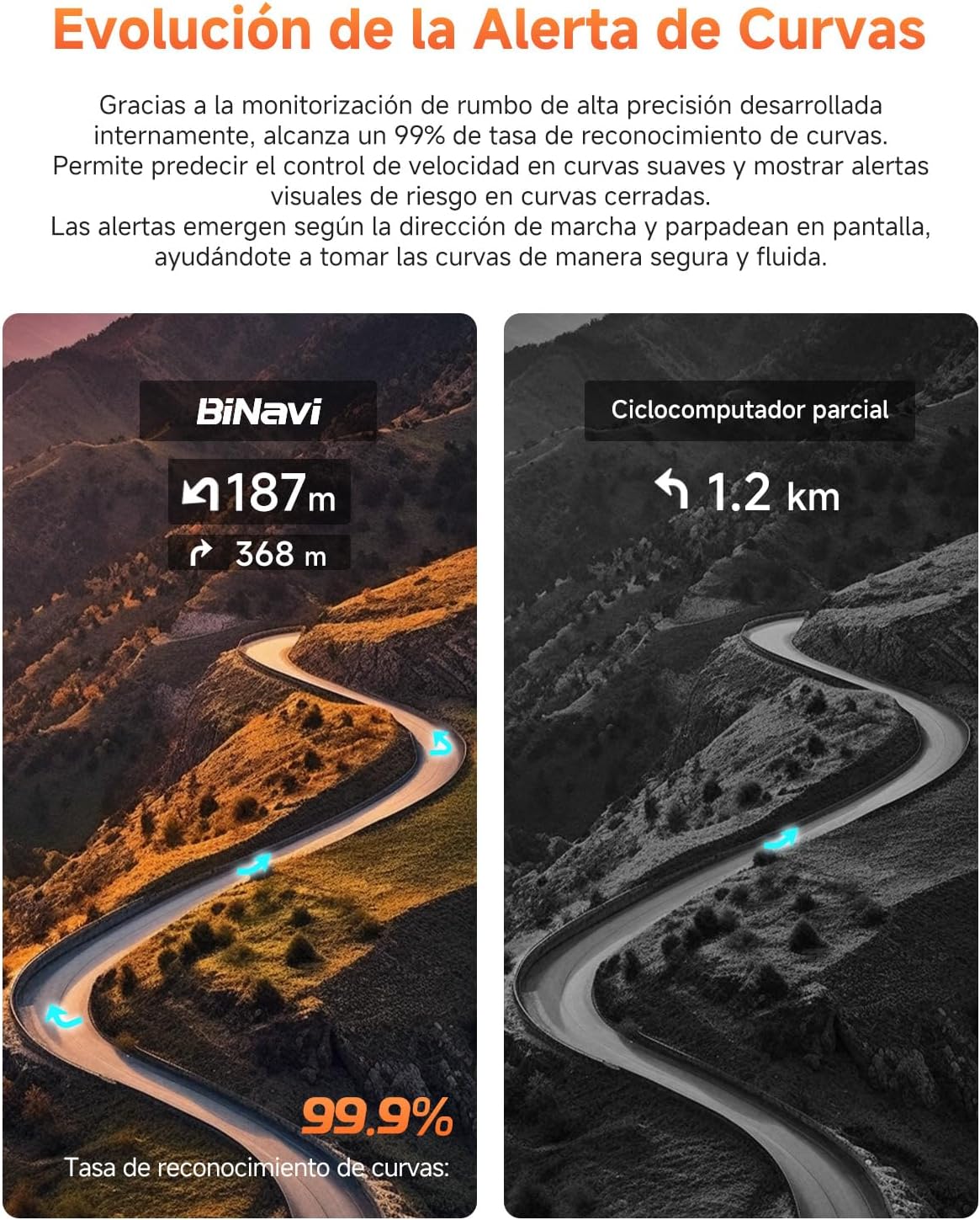 Imagen de iGPSPORT BiNavi GPS Bicicleta, Análisis Entrenamiento Función Recorrido Continuo Detección de Movimiento 3,5