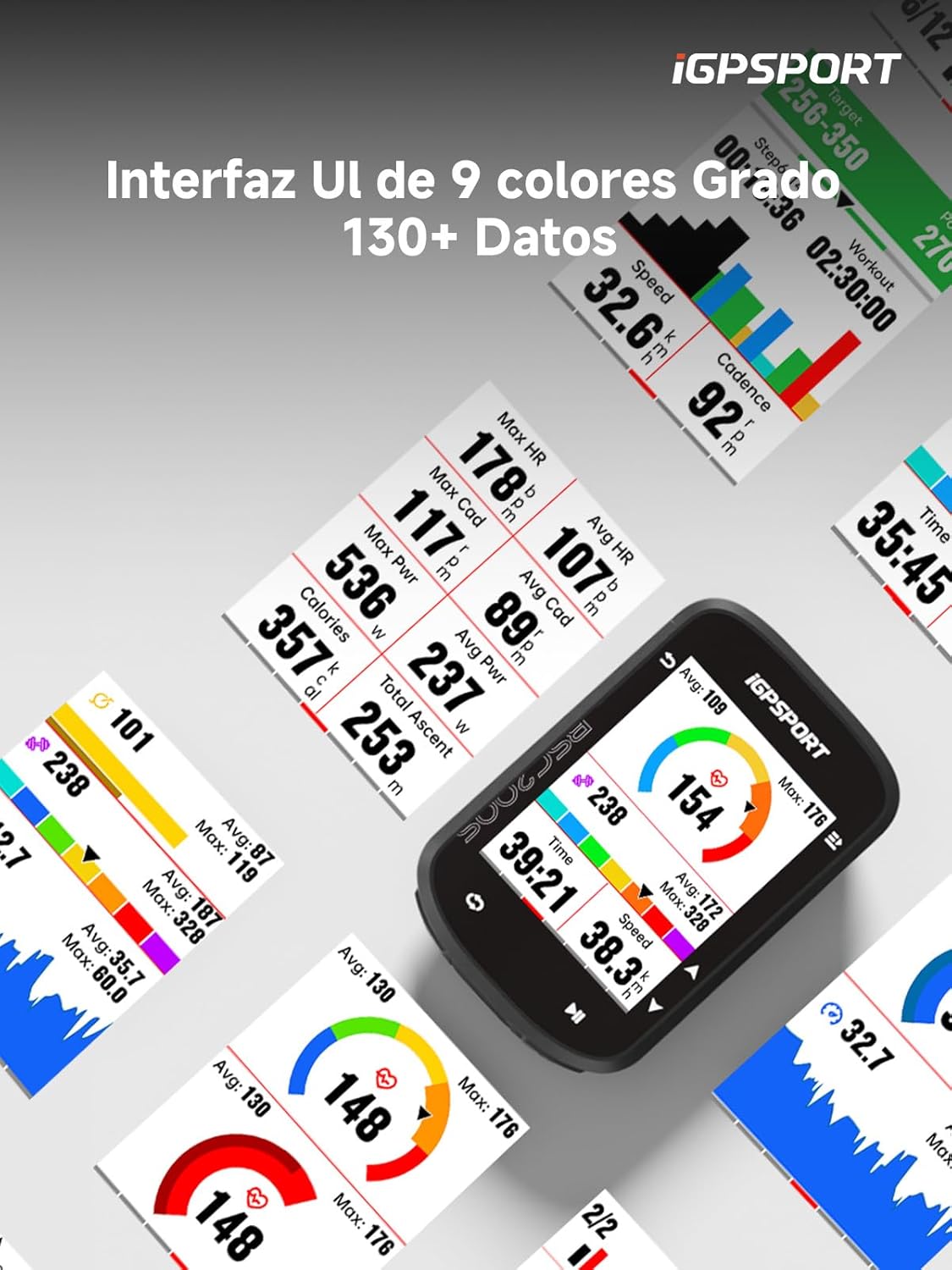 Imagen de iGPSPORT BSC200S GPS Bicicleta, Navegación con un Toque, Monitorización de Movimiento, Reanudación de Ruta, Ciclocomputador Compatible con Radar y Luz Trasera Inteligente, Impermeable IPX7