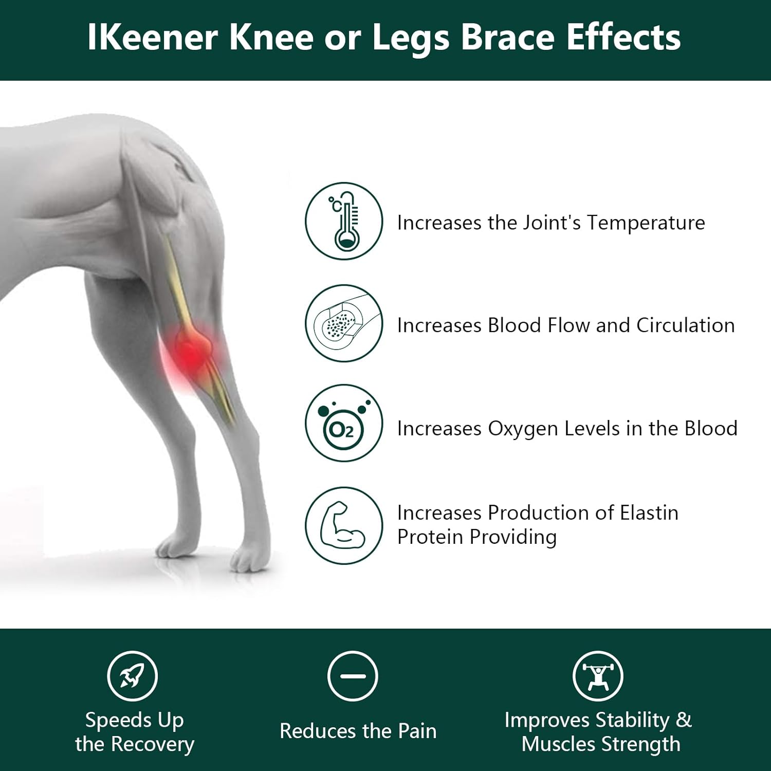 Imagen de iKeener Dispositivo de terapia para mascotas/veterinarios, (4 x 808 nm), terapia láser fría, alivia el dolor muscular y articular de animales, dispositivo de terapia portátil con luz roja para