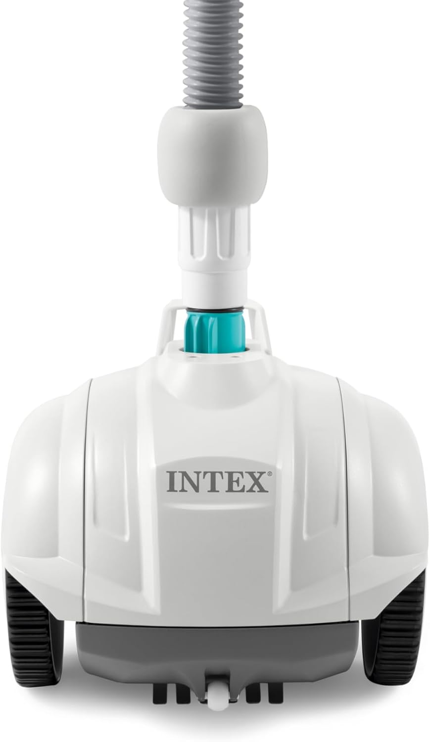 Imagen de Intex 55251 - Robot limpiafondos piscina Krystal Clear ZX50, Limpiador fondo piscina automático, Manguera 6.5m antienrredos, recipiente para desechos 0,8L y giro automático, Limpiafondos piscina
