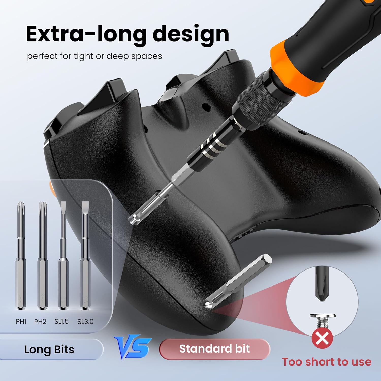 Imagen de JOREST 152 en 1 set de Destornilladores de Precisión Magnéticos Profesionales, Kit de Reparación Portátil con Torx Triwing Bits para Macbook, PC,Switch, PS5, Gafas, Relojes, Laptop, Xbox